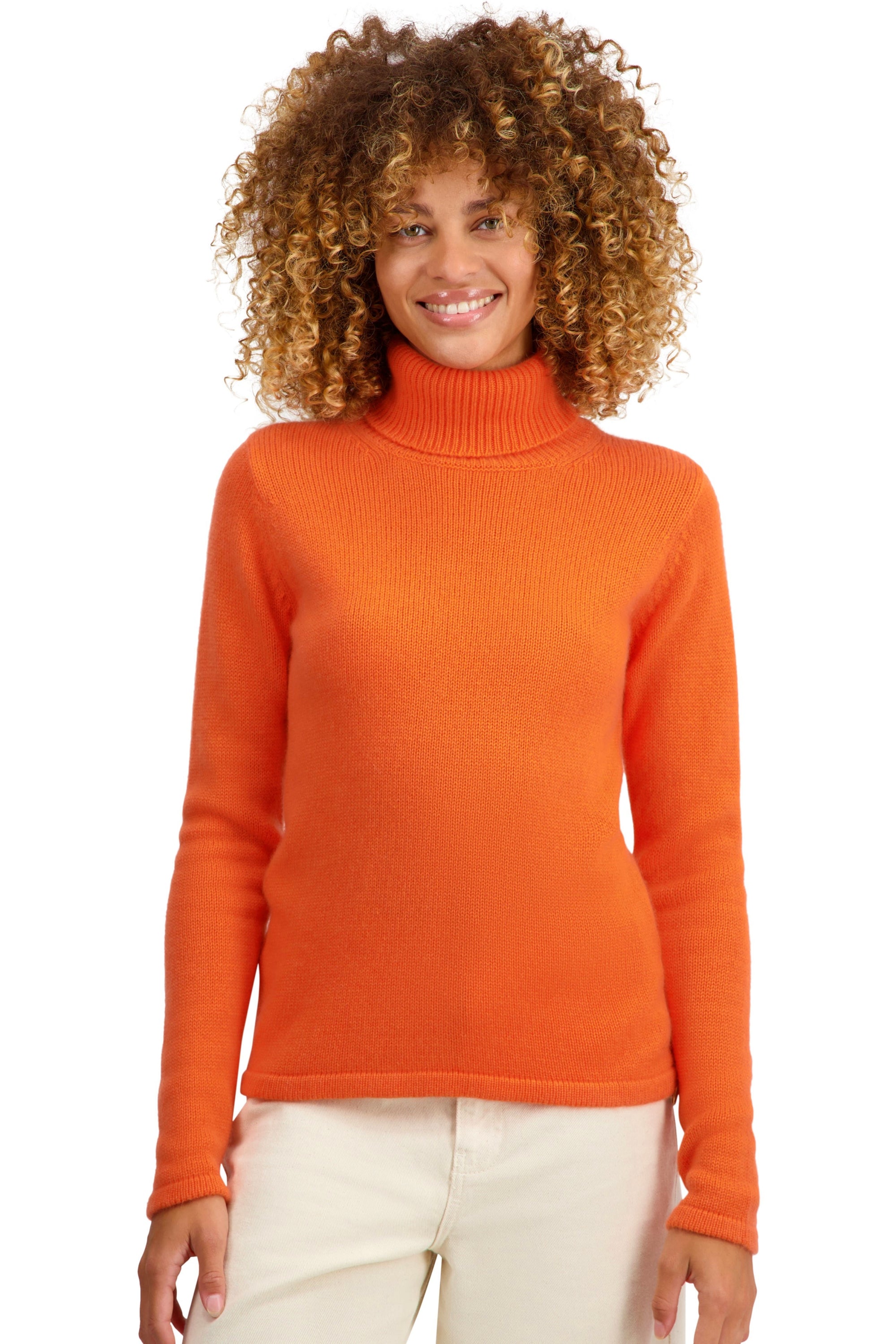 Taipei in cashmere donna - nectarine - Mahogany