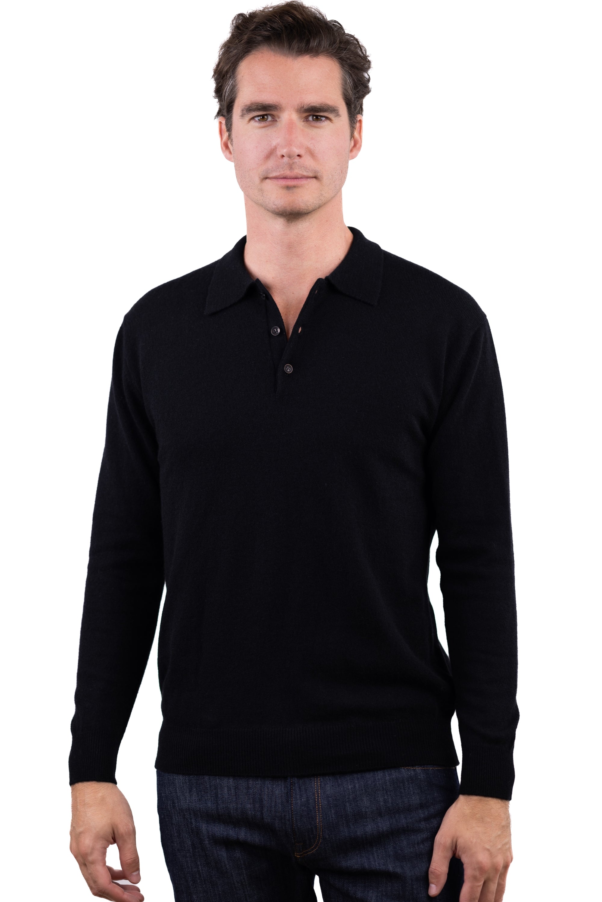 Tarn in cashmere uomo - noir - Mahogany