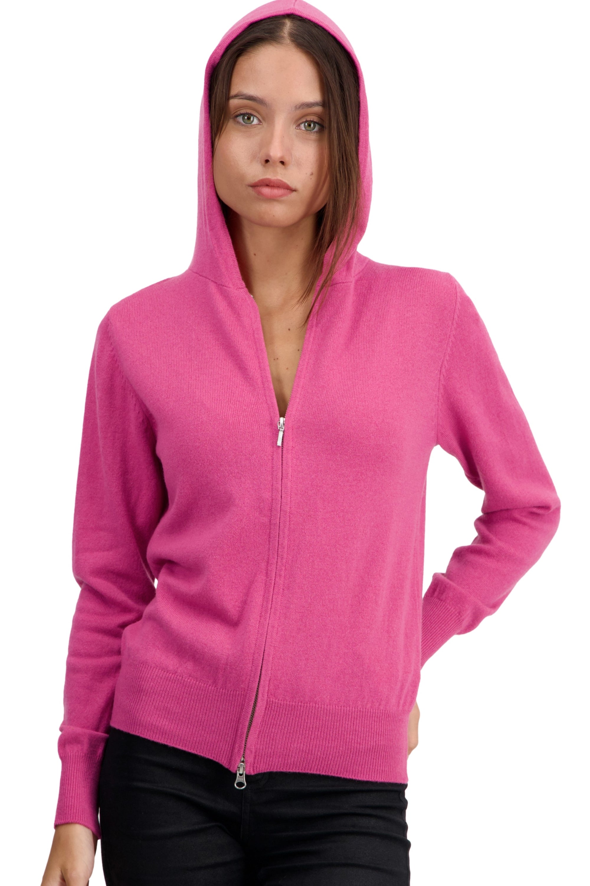 Tina in cashmere donna - poinsetta - Mahogany