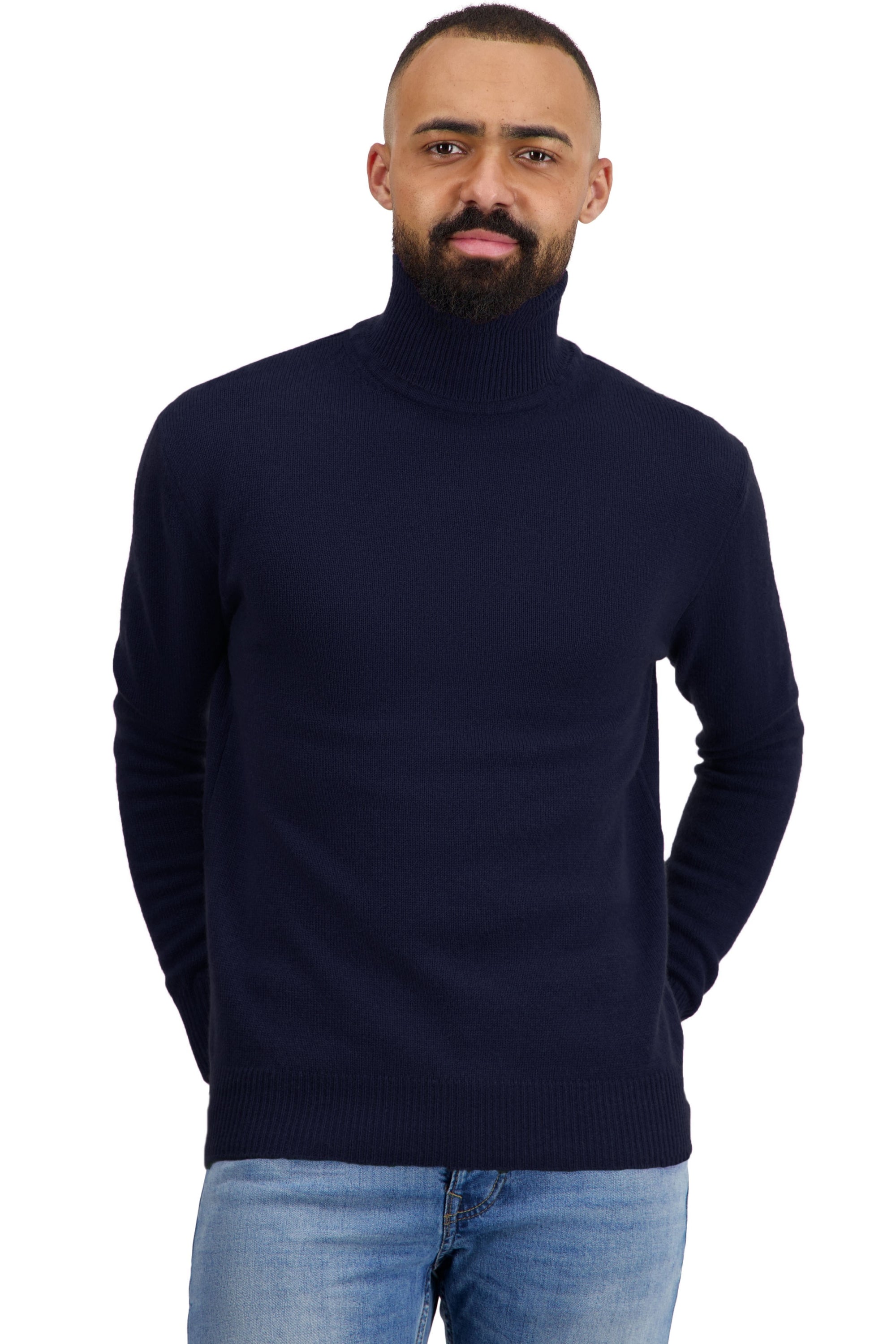 Torino in cashmere uomo - blu marino scuro - Mahogany
