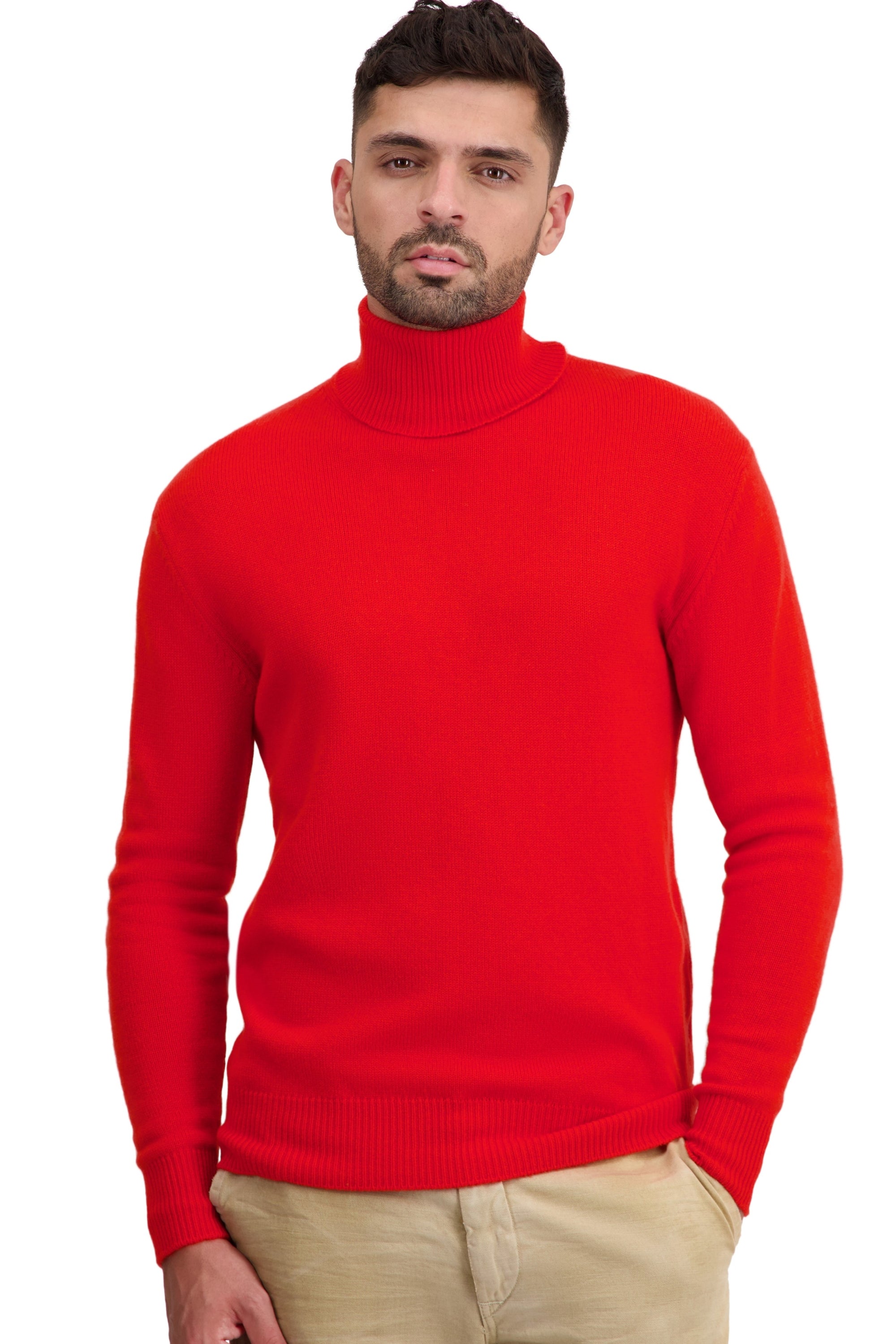 Torino in cashmere uomo - tomato - Mahogany