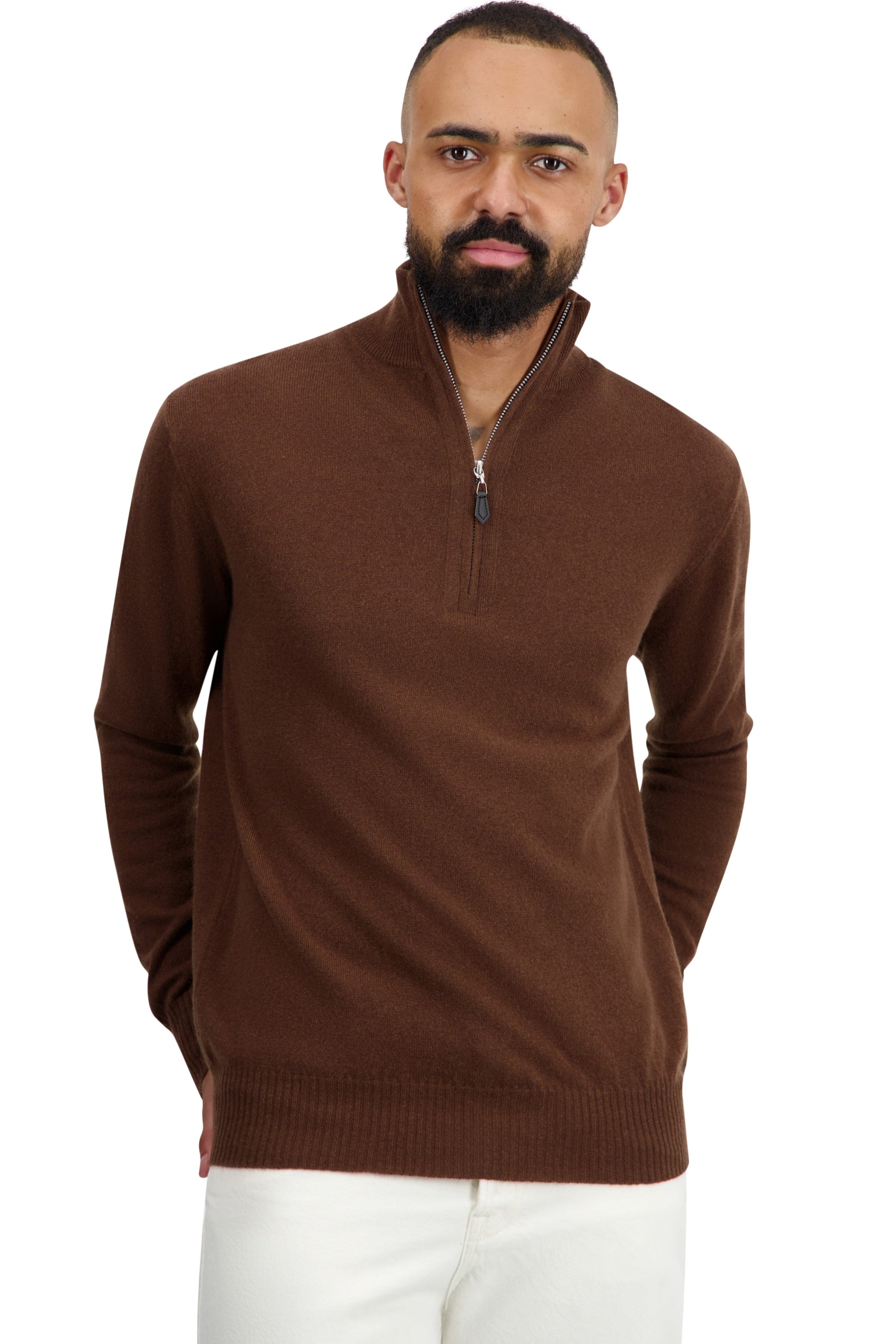 Toulon in cashmere uomo - dark camel - Mahogany