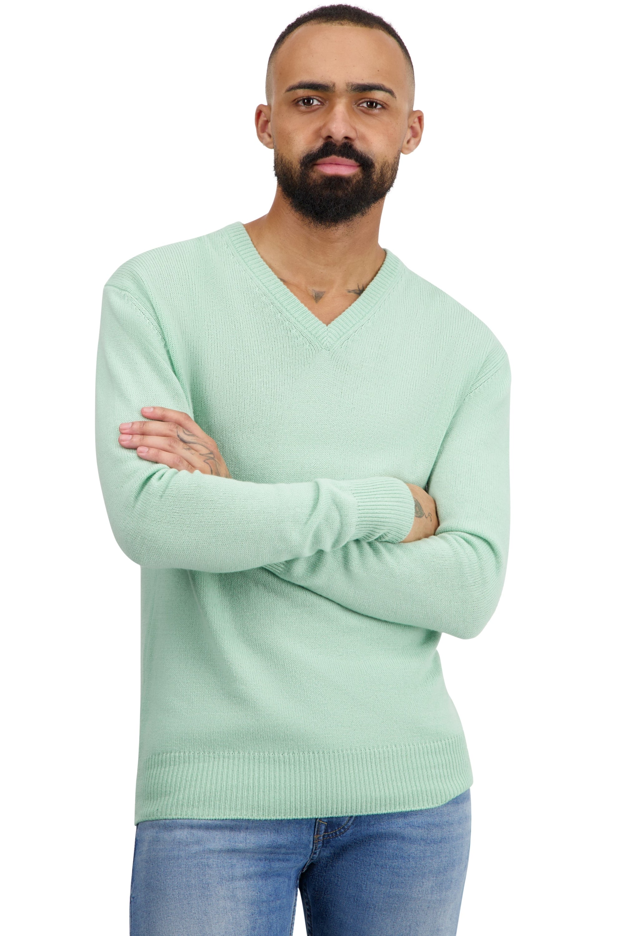 Tour in cashmere uomo - embrace - Mahogany