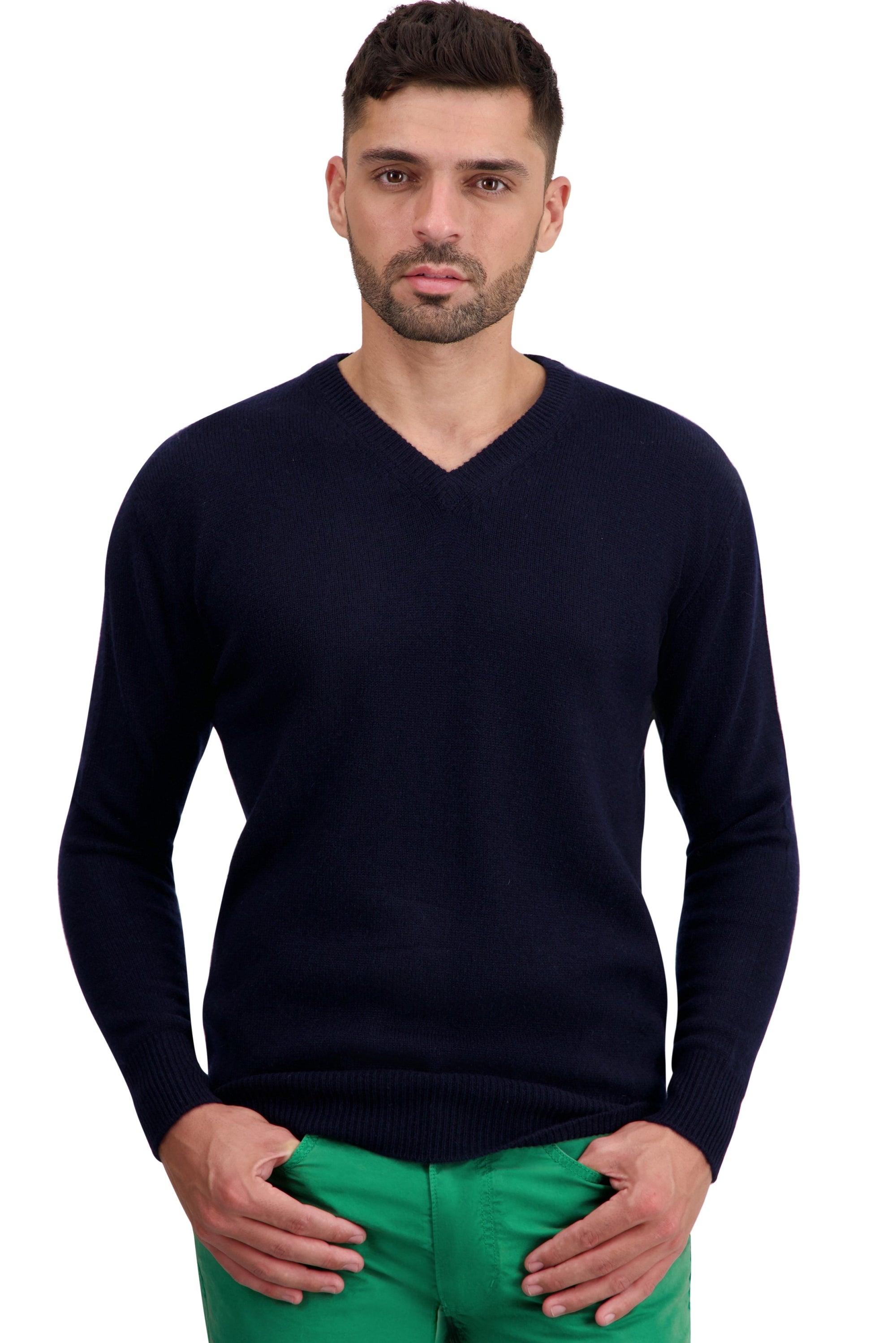 Tour in cashmere uomo - blu marino scuro - Mahogany