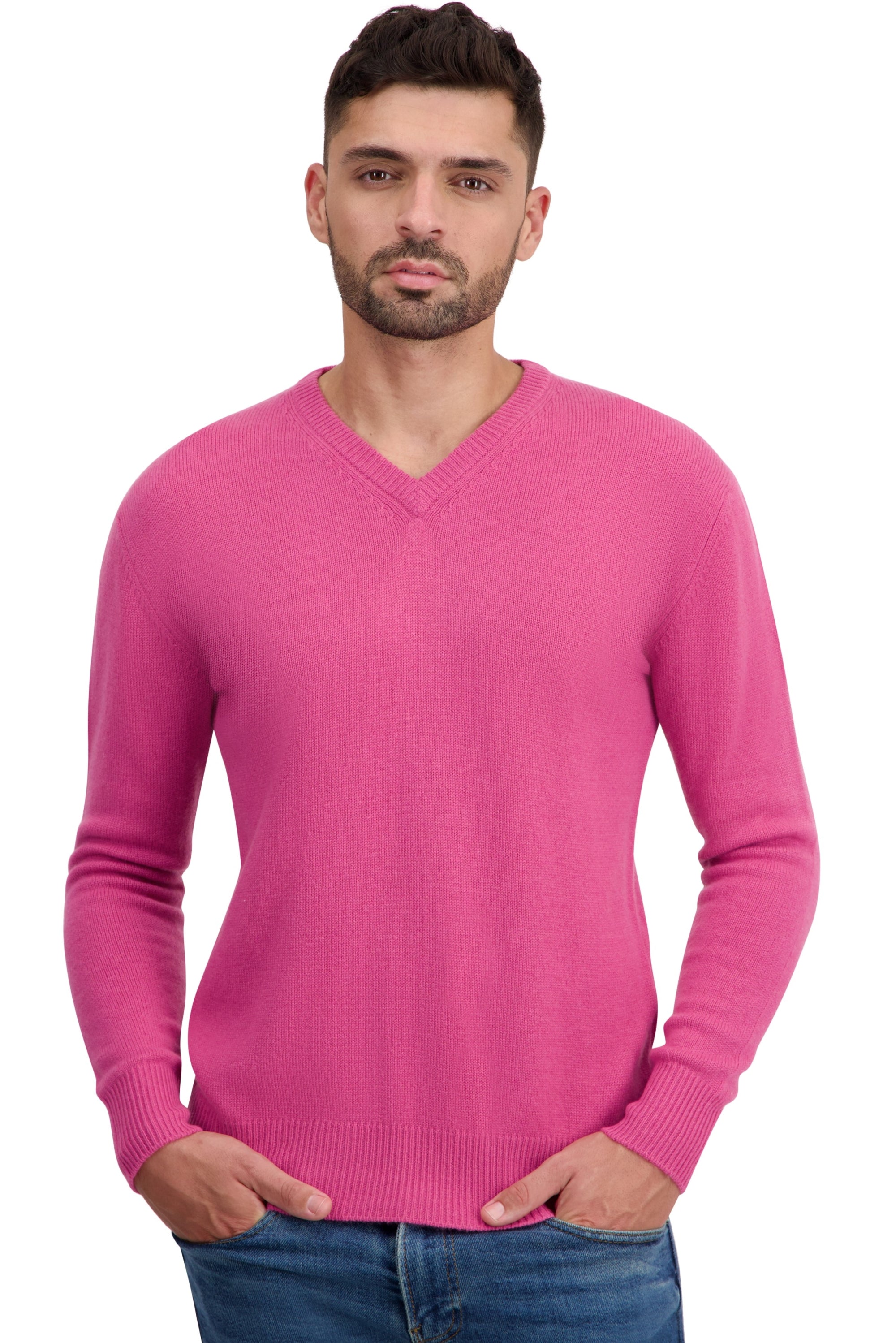 Tour in cashmere uomo - poinsetta - Mahogany