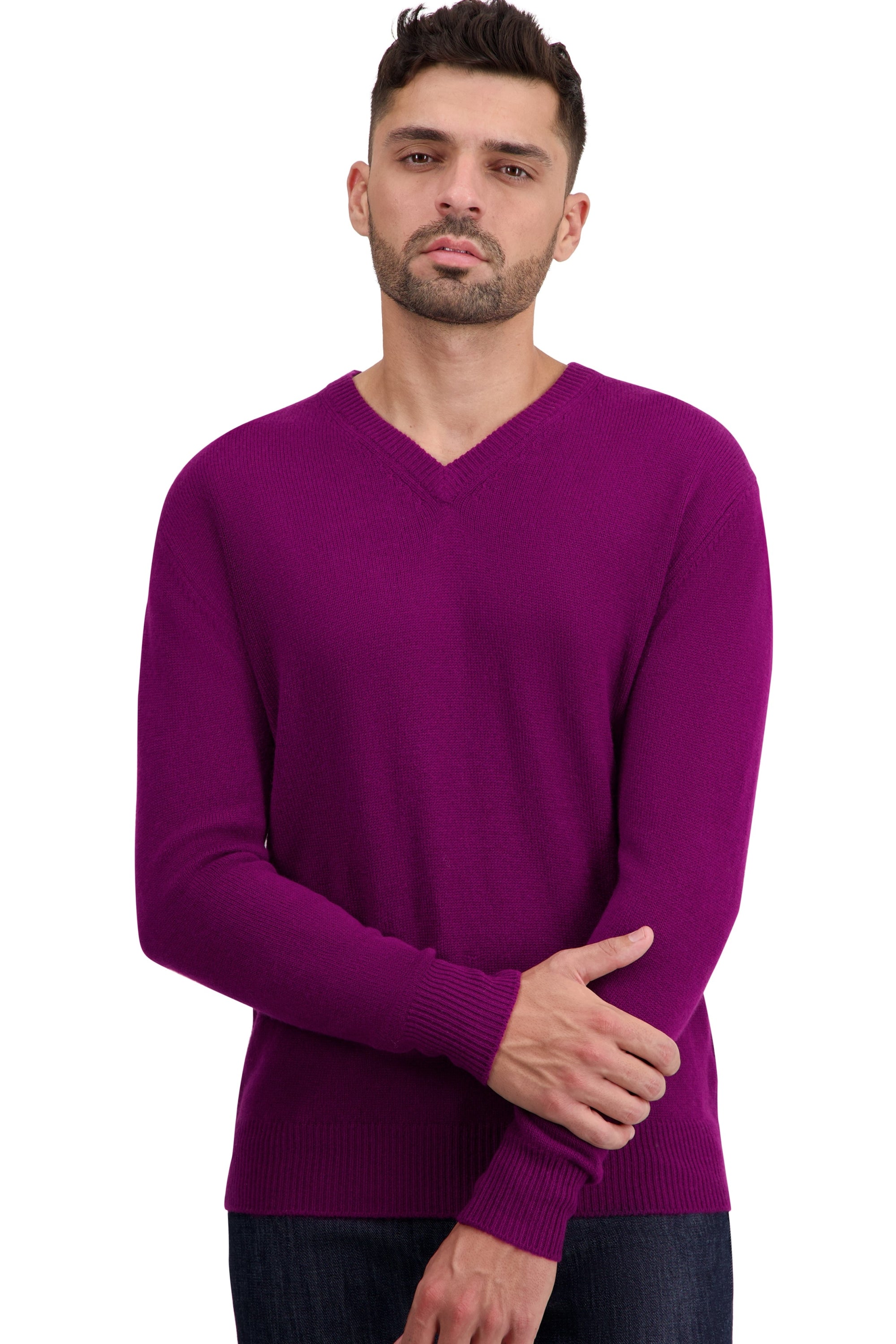 Tour in cashmere uomo - rich claret - Mahogany