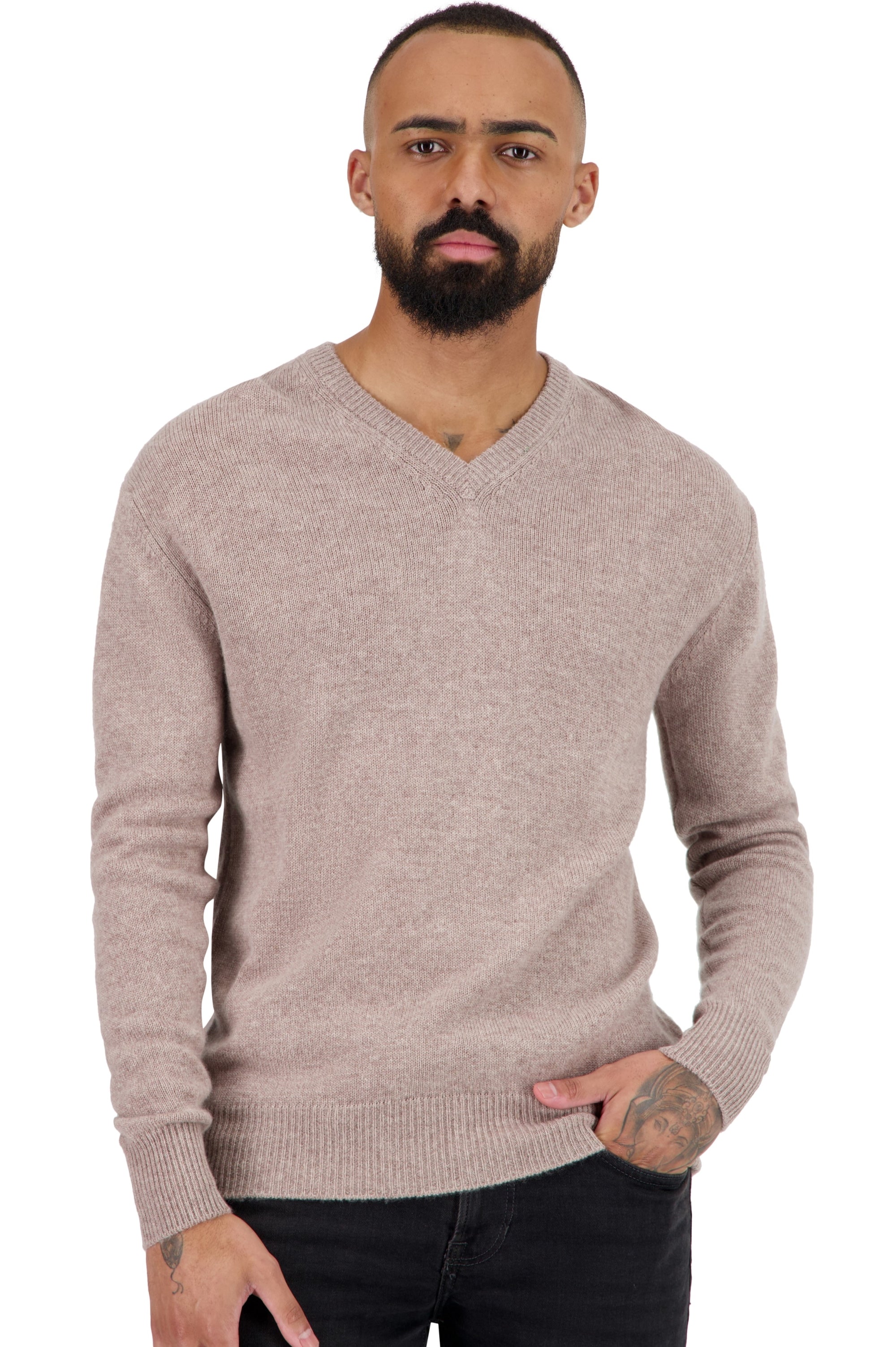 Tour in cashmere uomo - toast - Mahogany