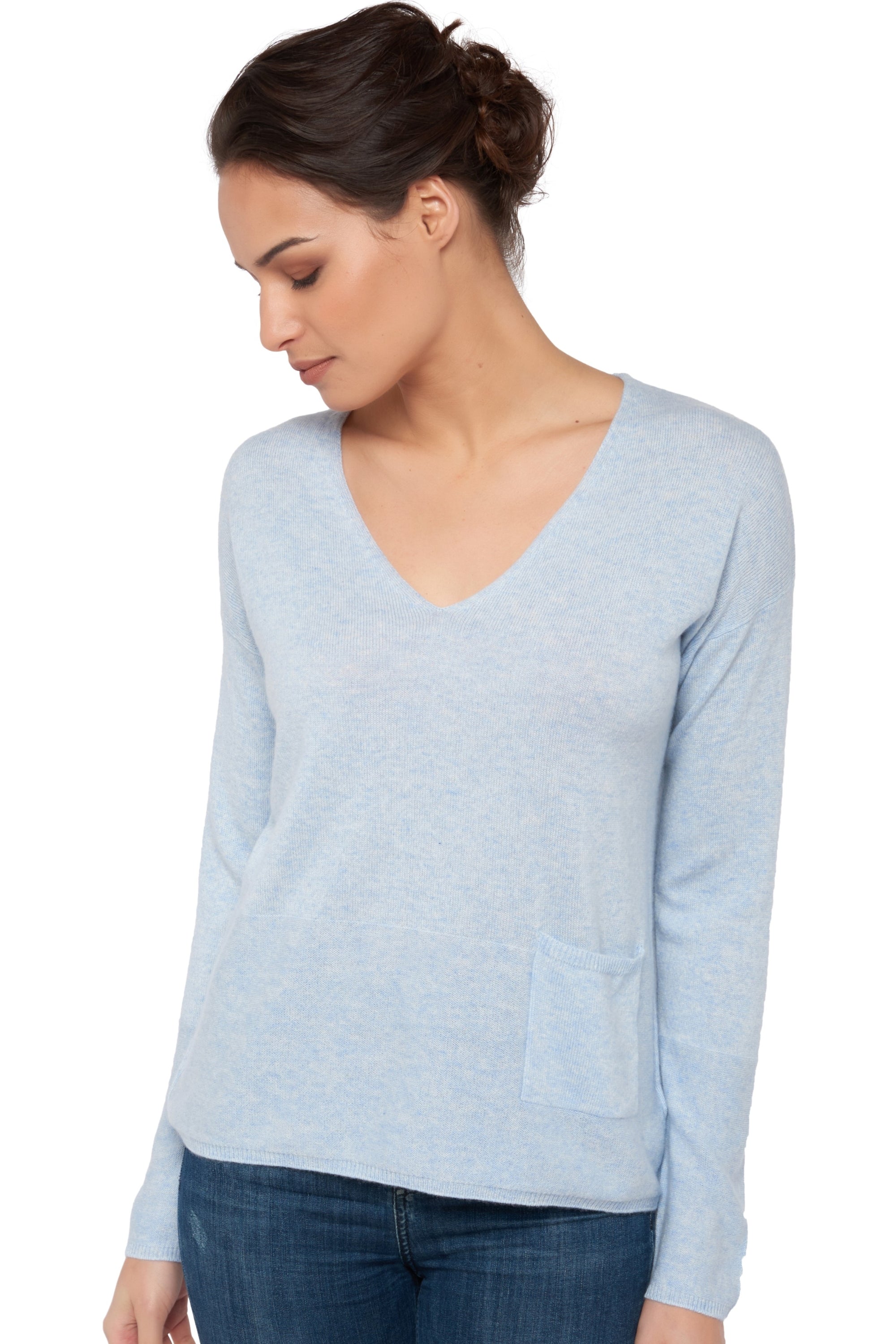 Uliana in cashmere donna - arctic - Mahogany