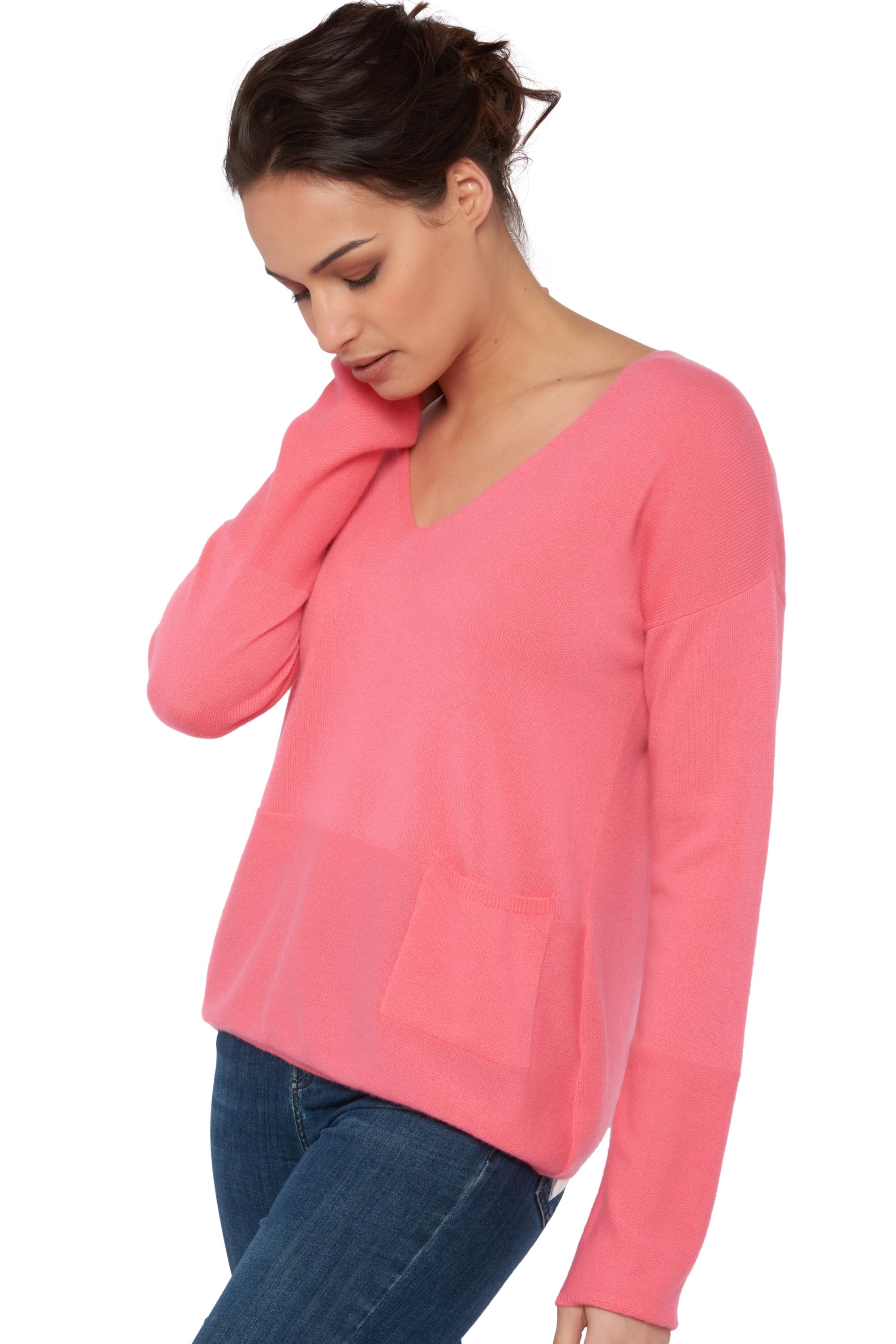 Uliana in cashmere donna - blushing - Mahogany