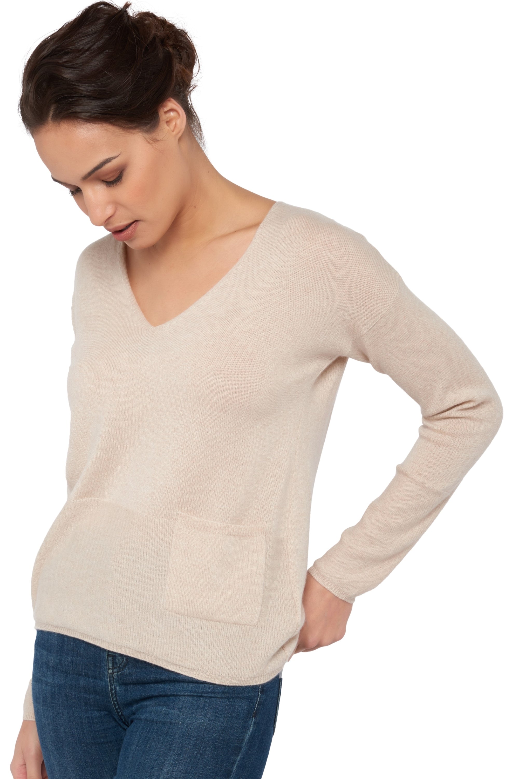 Uliana in cashmere donna - natural beige - Mahogany