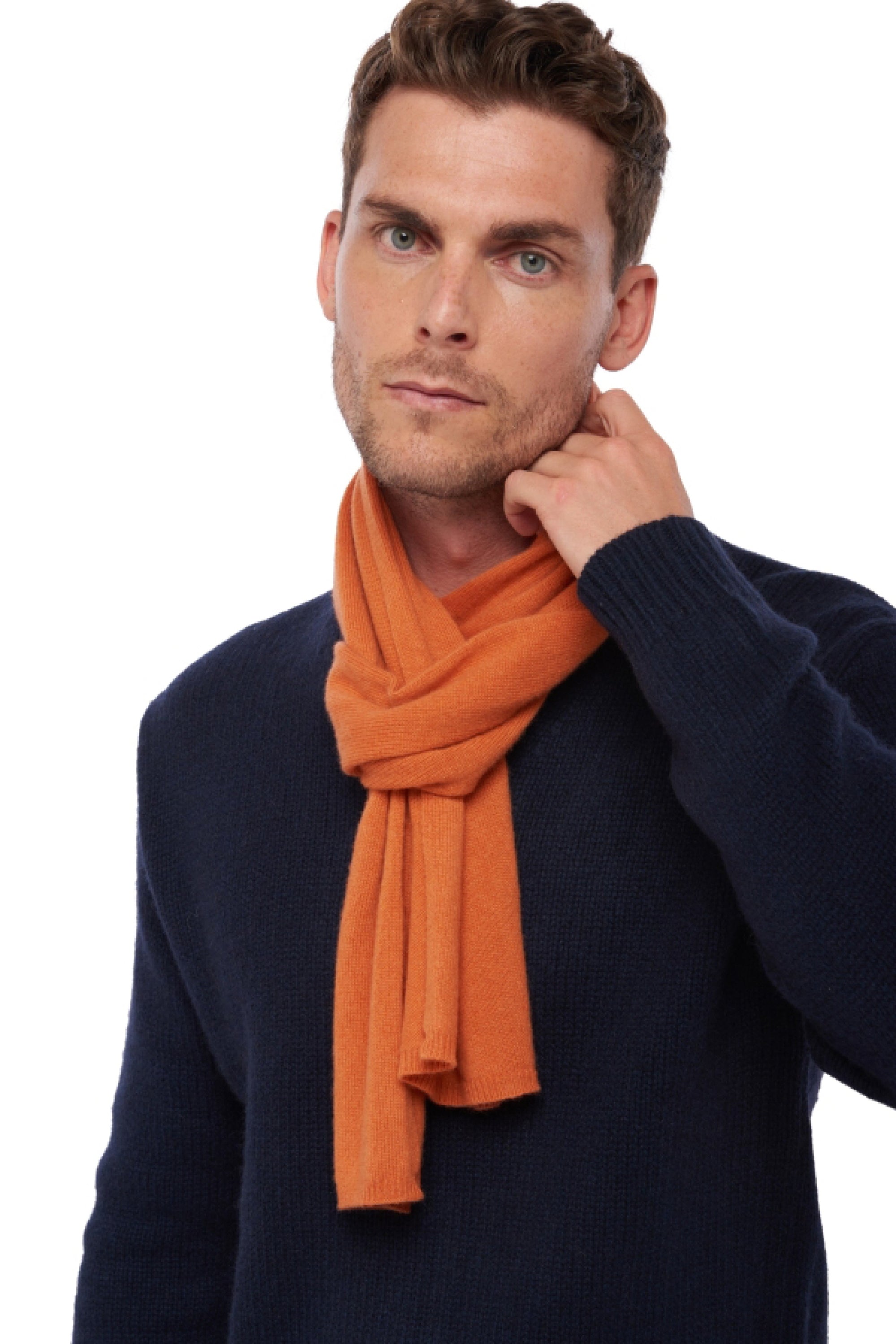 Ozone in cashmere misto - nettarina - Mahogany