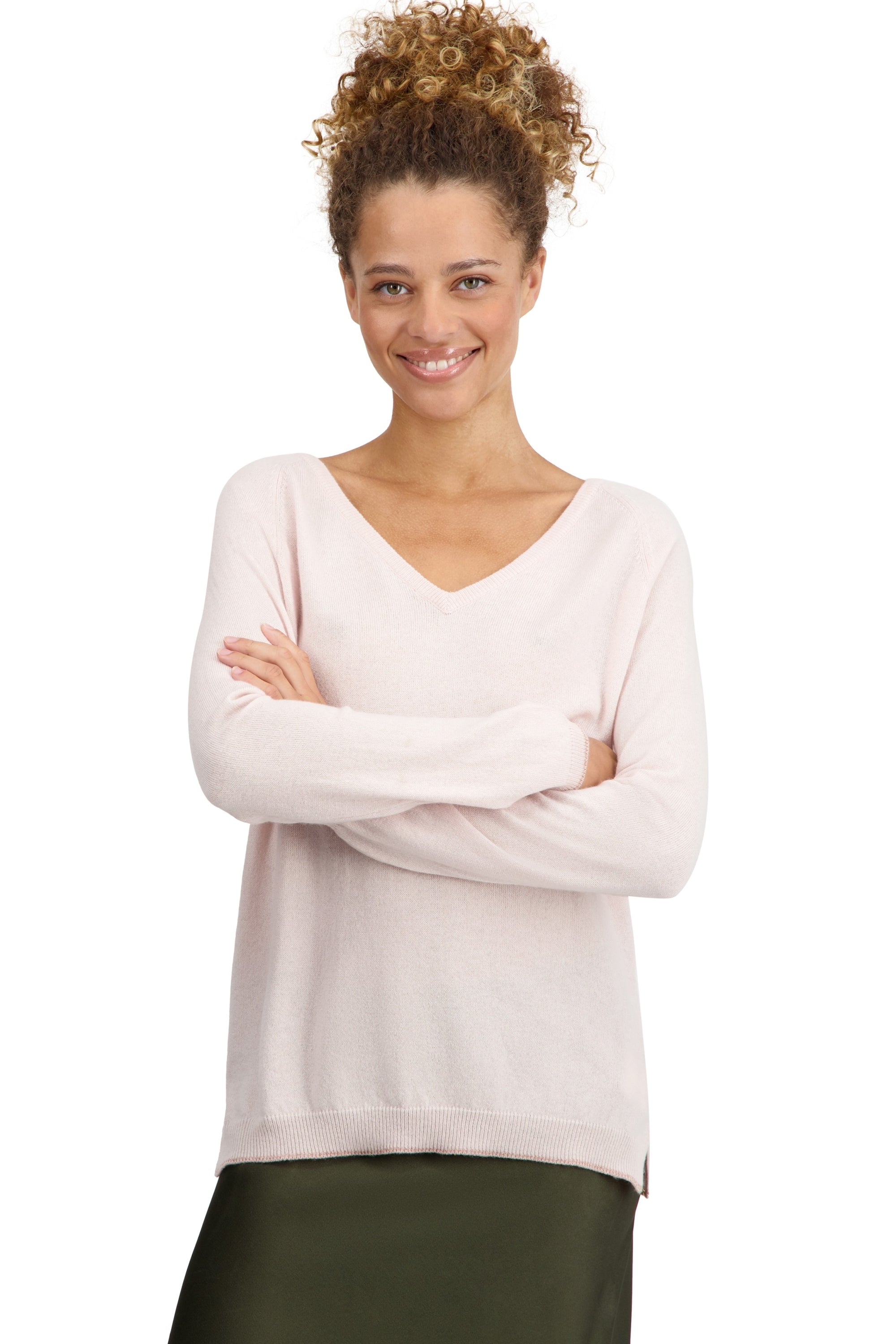 Zanjan in cashmere da donna - mallow - Mahogany