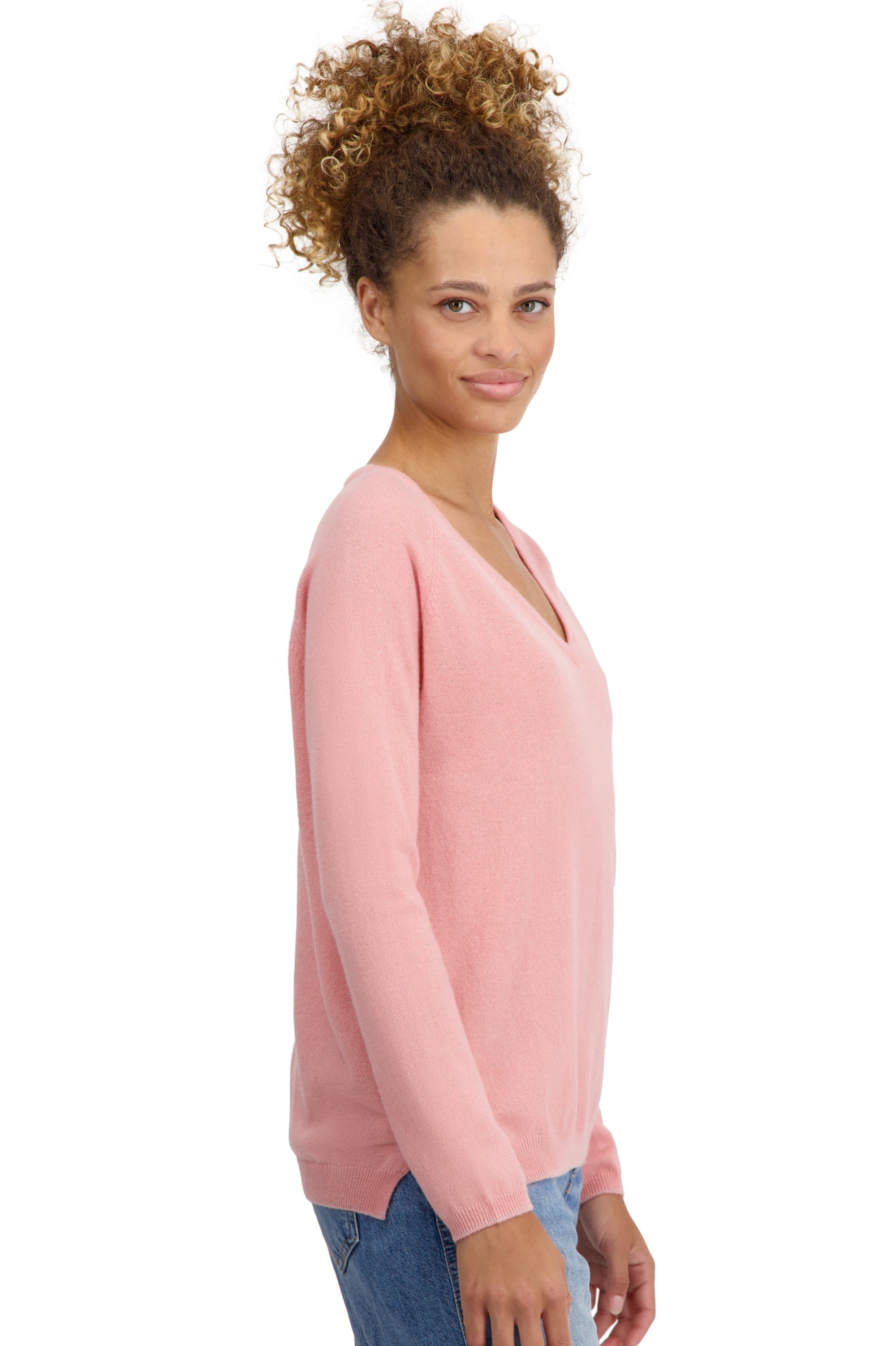 Zanjan in cashmere da donna - tea rose - Mahogany