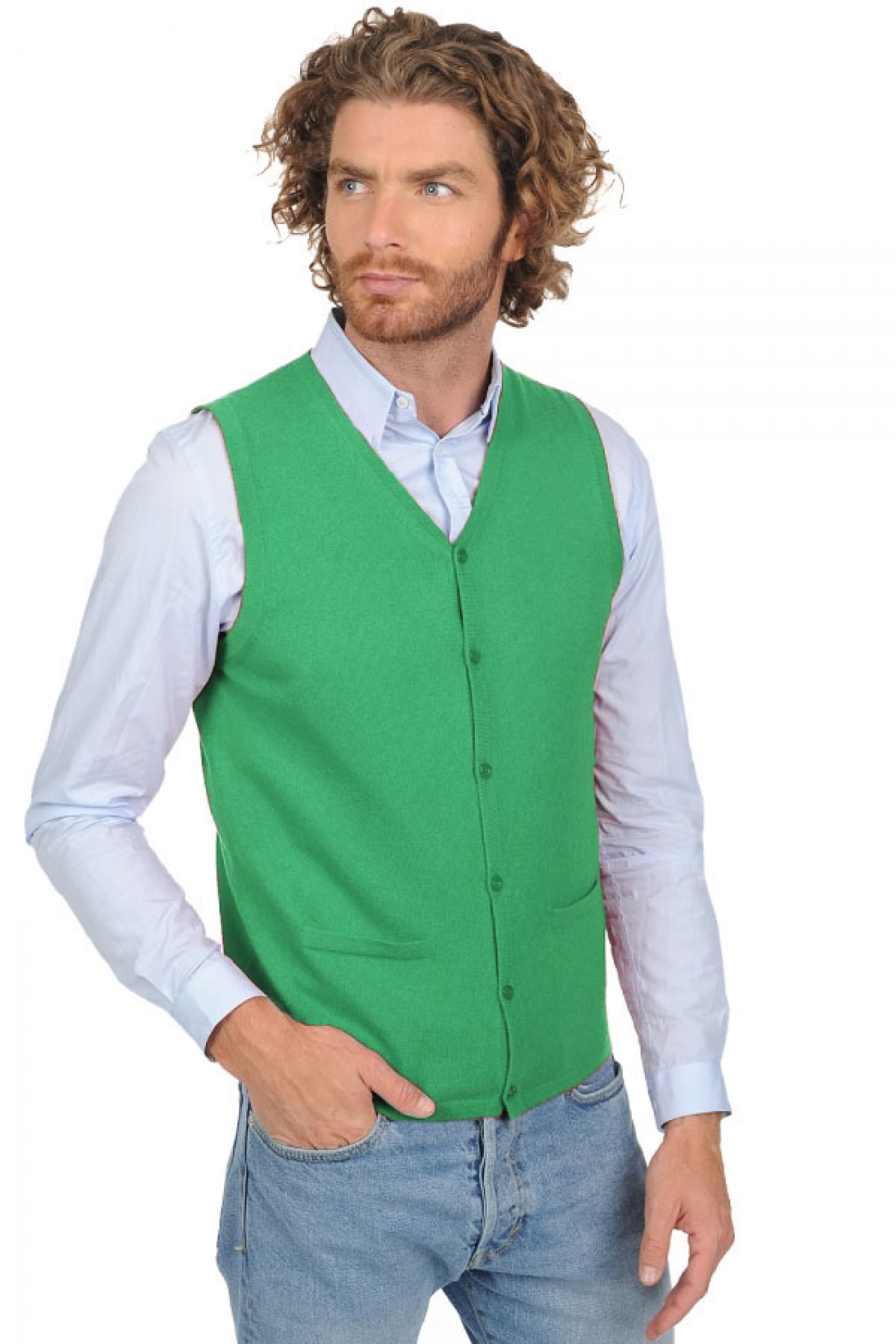 Basile in cashmere uomo - new green - Mahogany