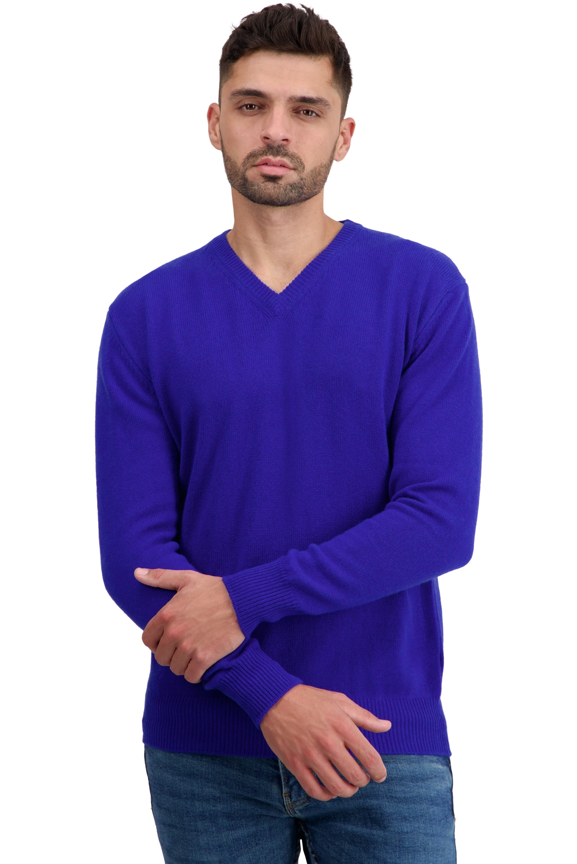 Hippolyte 4F in cashmere uomo - blu regata - Mahogany