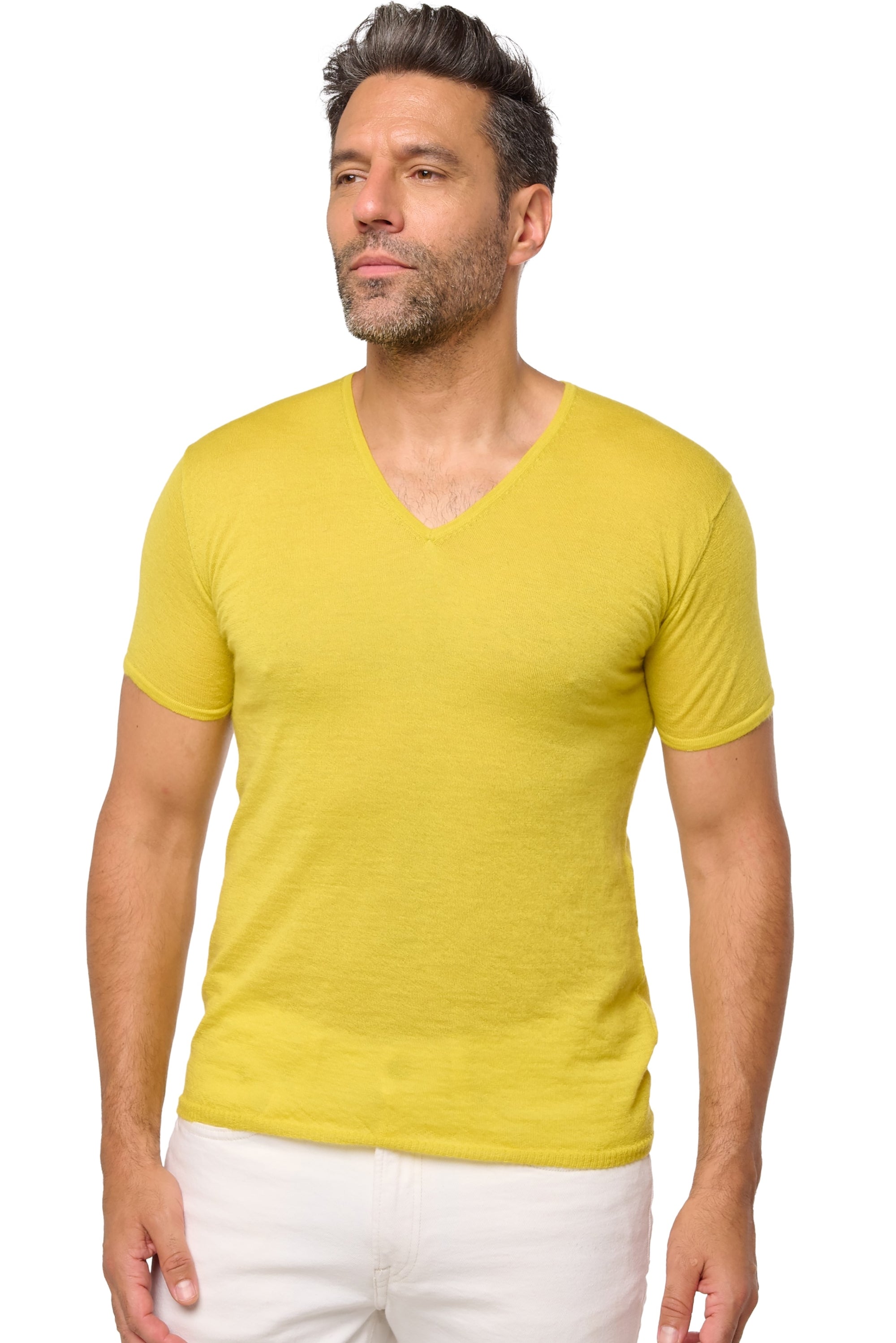 Nino in piuma di cashmere uomo - stem - Mahogany