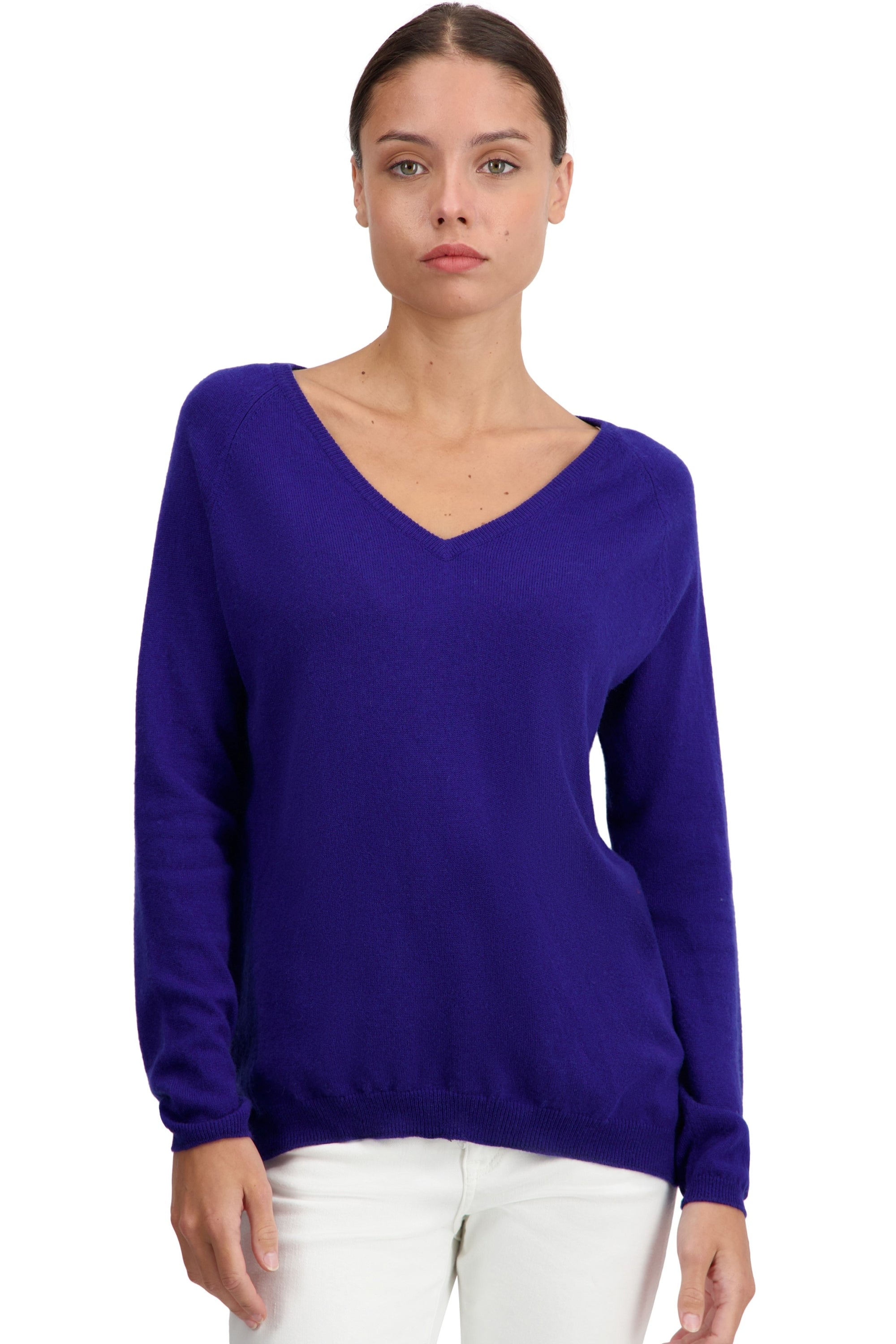Zanjan in cashmere da donna - ultra marine - Mahogany