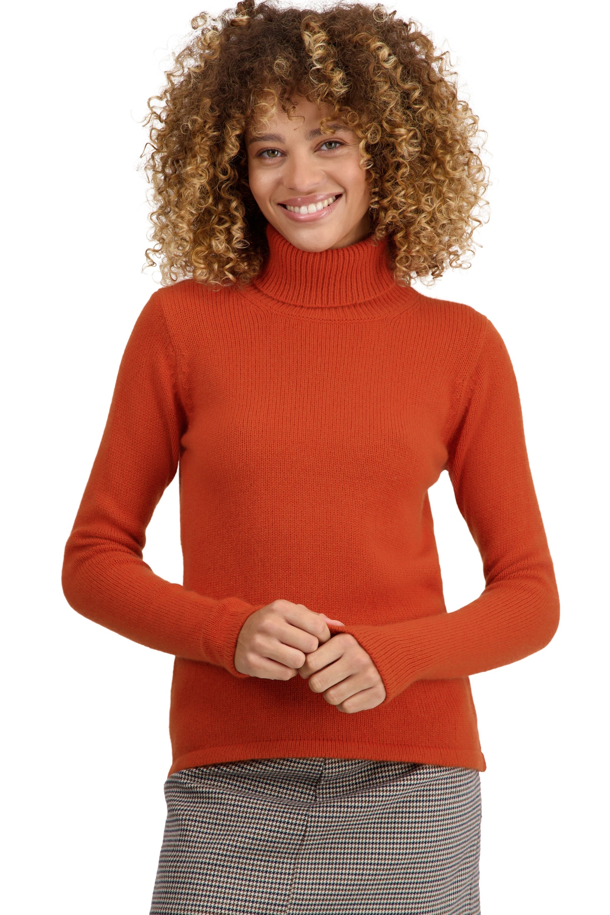 Taipei in cashmere donna - marmelade - Mahogany