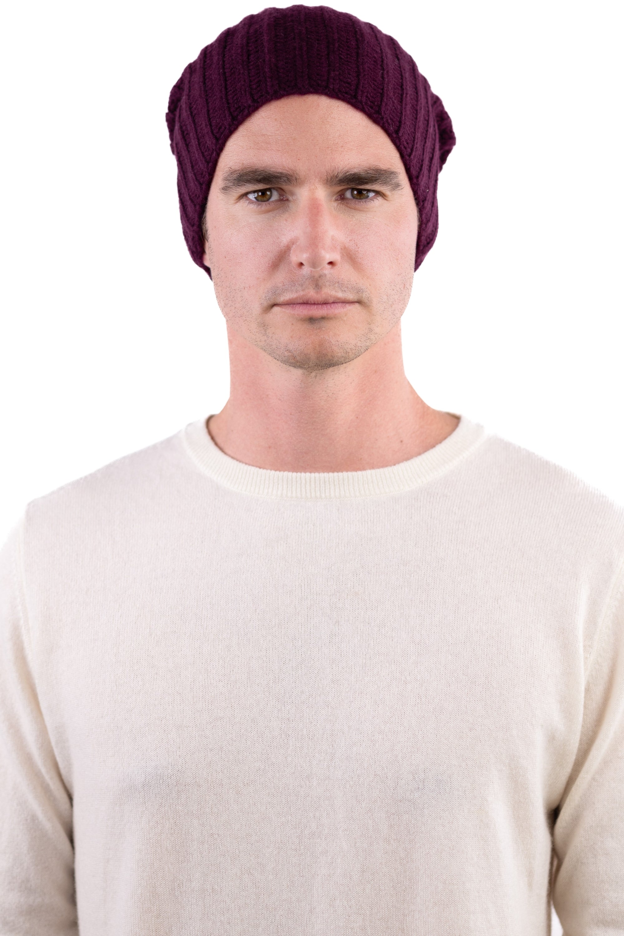 Youpie in cashmere misto - bordeaux - Mahogany