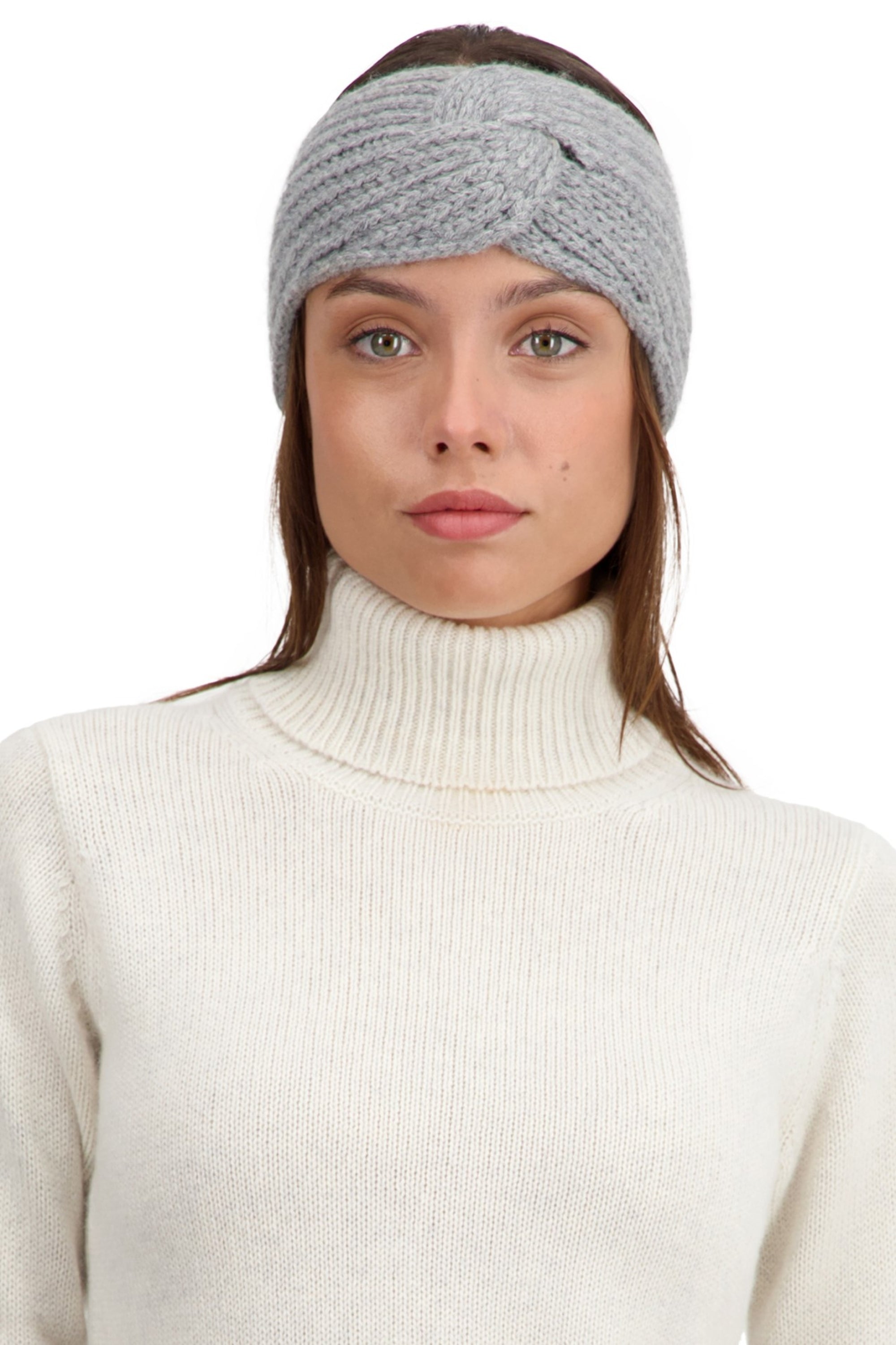 Taka in cashmere donna - grigio chiné - Mahogany