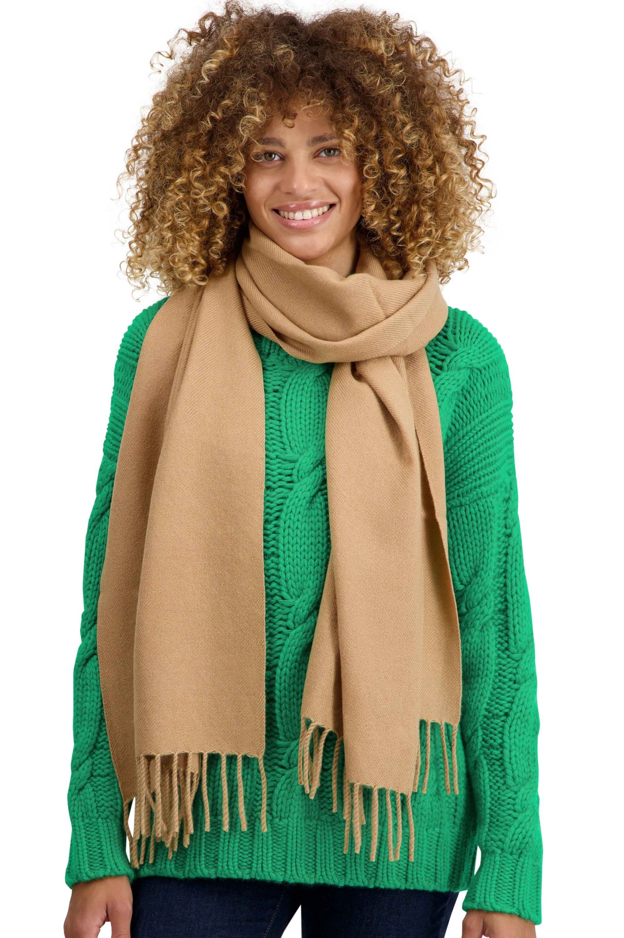 Tartempion in cashmere donna - cammello - Mahogany