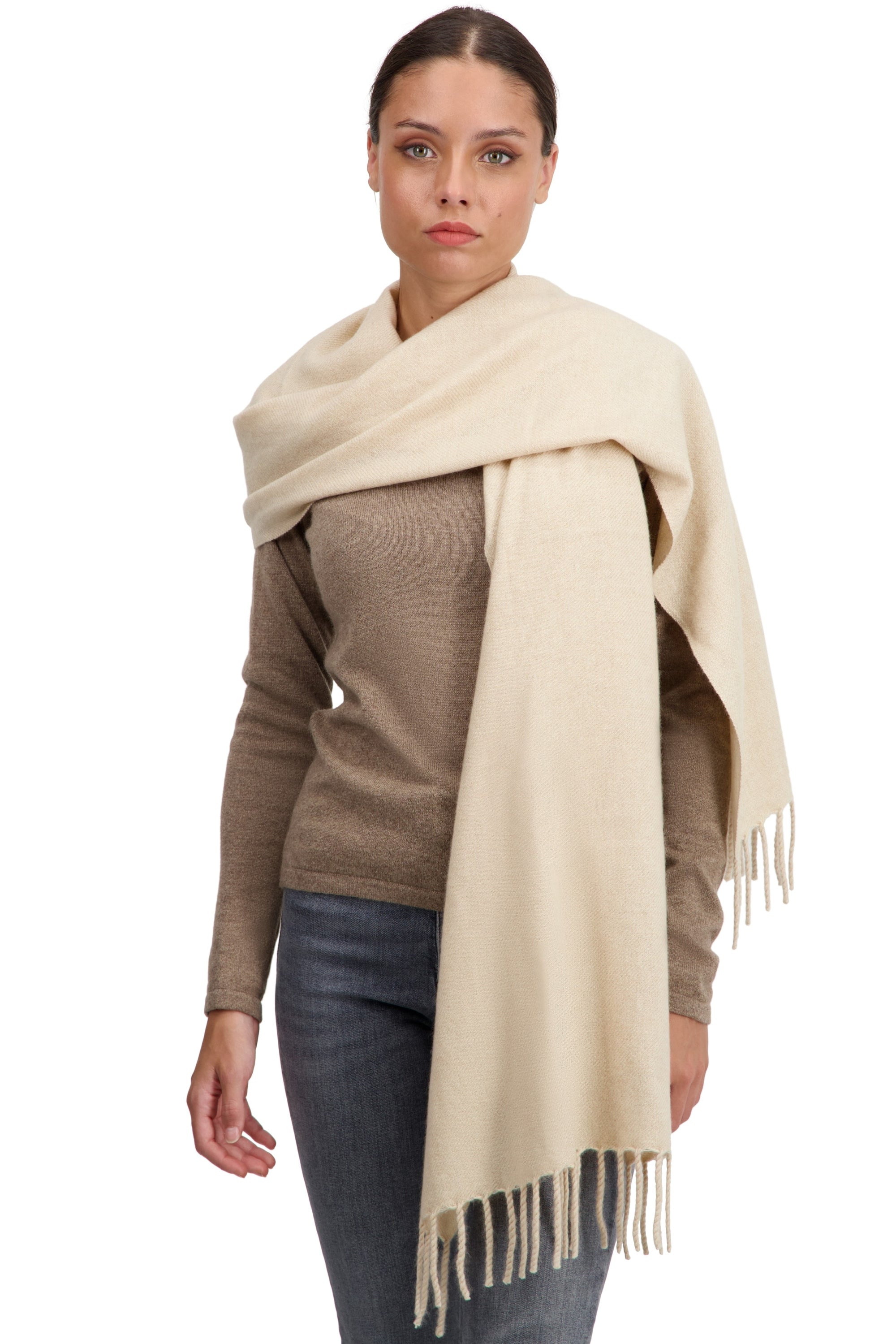 Tartempion in cashmere donna - beige naturale - Mahogany