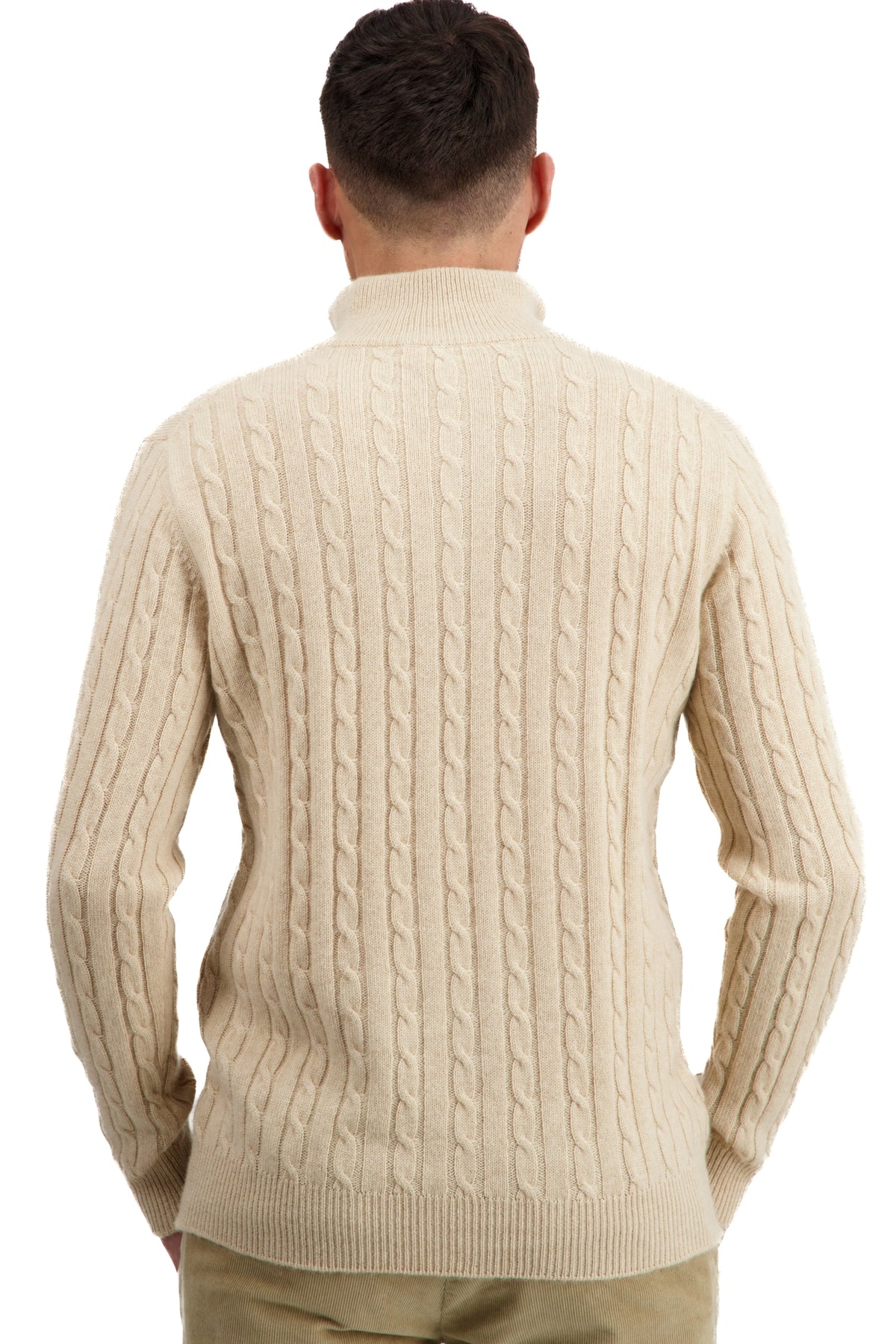 Taurus en cachemire homme - Vue 1 - natural beige - Mahogany