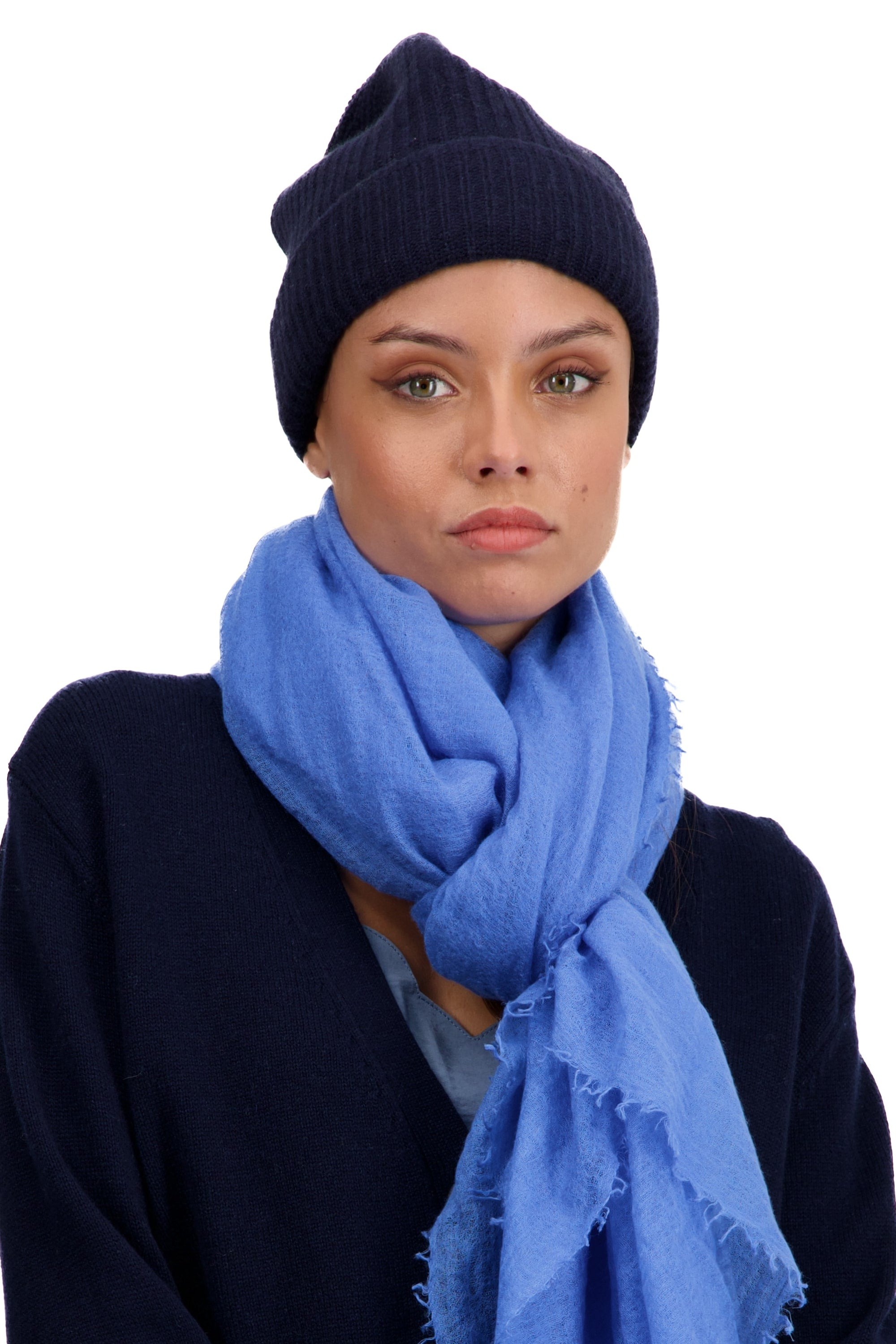 Terra in cashmere misto - blu marino scuro - Mahogany