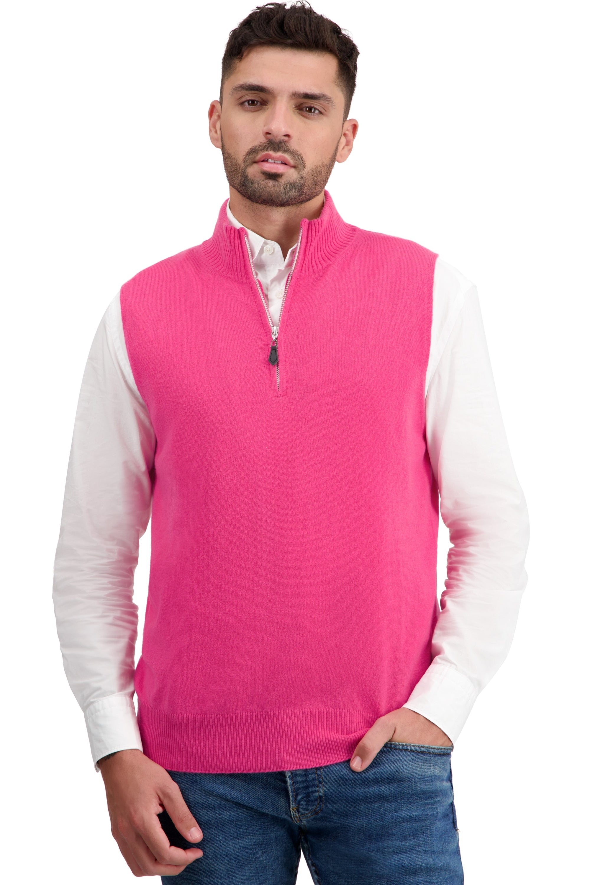 Texas in cashmere uomo - rose shocking - Mahogany