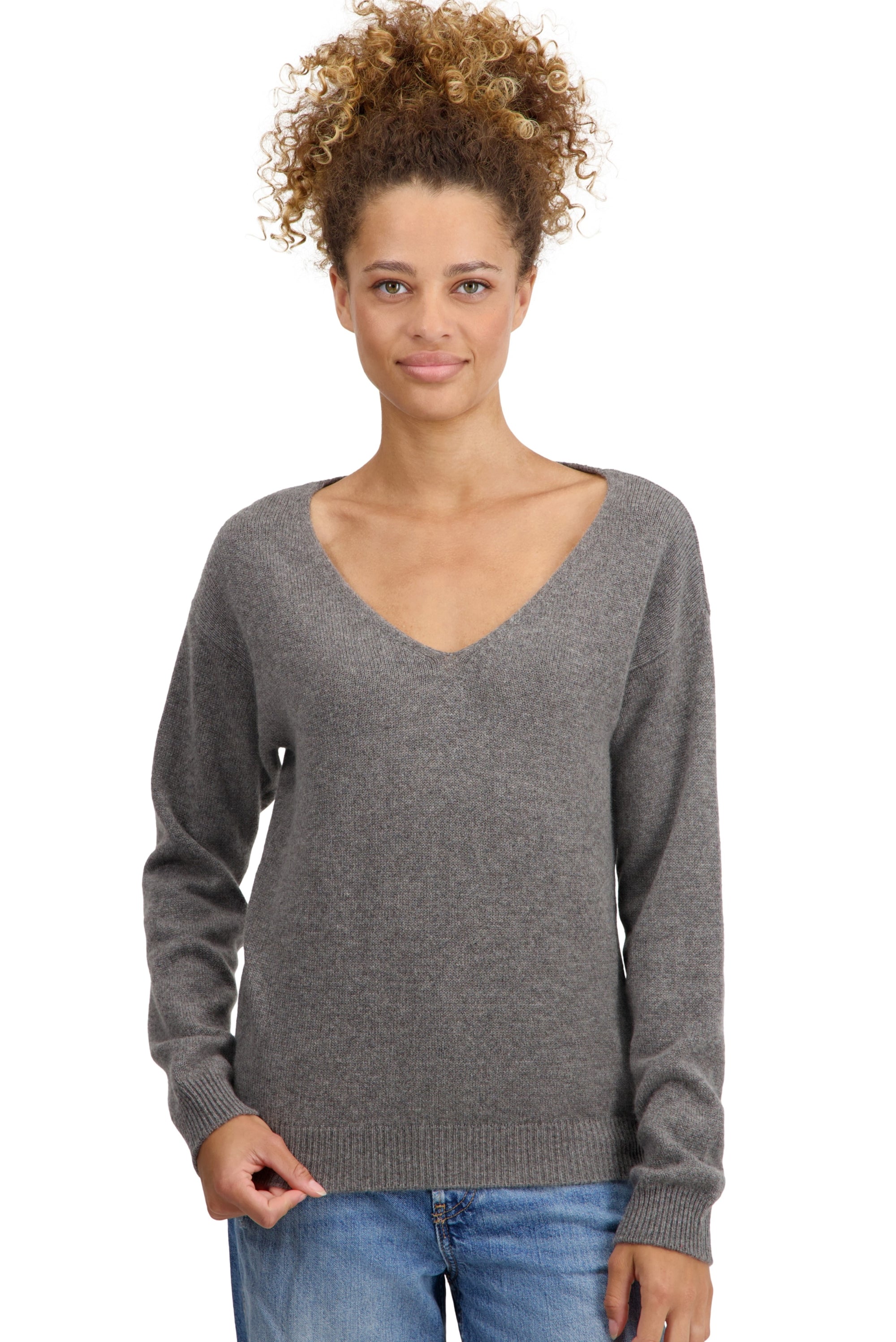 Thailand in cashmere donna - marmotta chiné - Mahogany