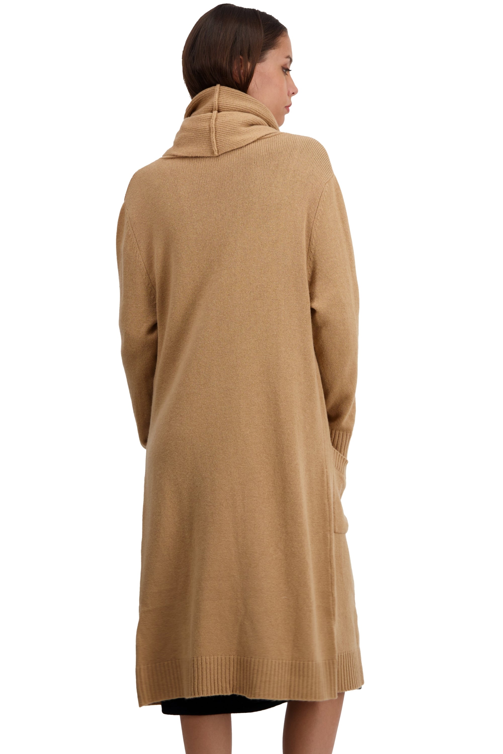 Thonon en cachemire femme - Vue 2 - camel - Mahogany