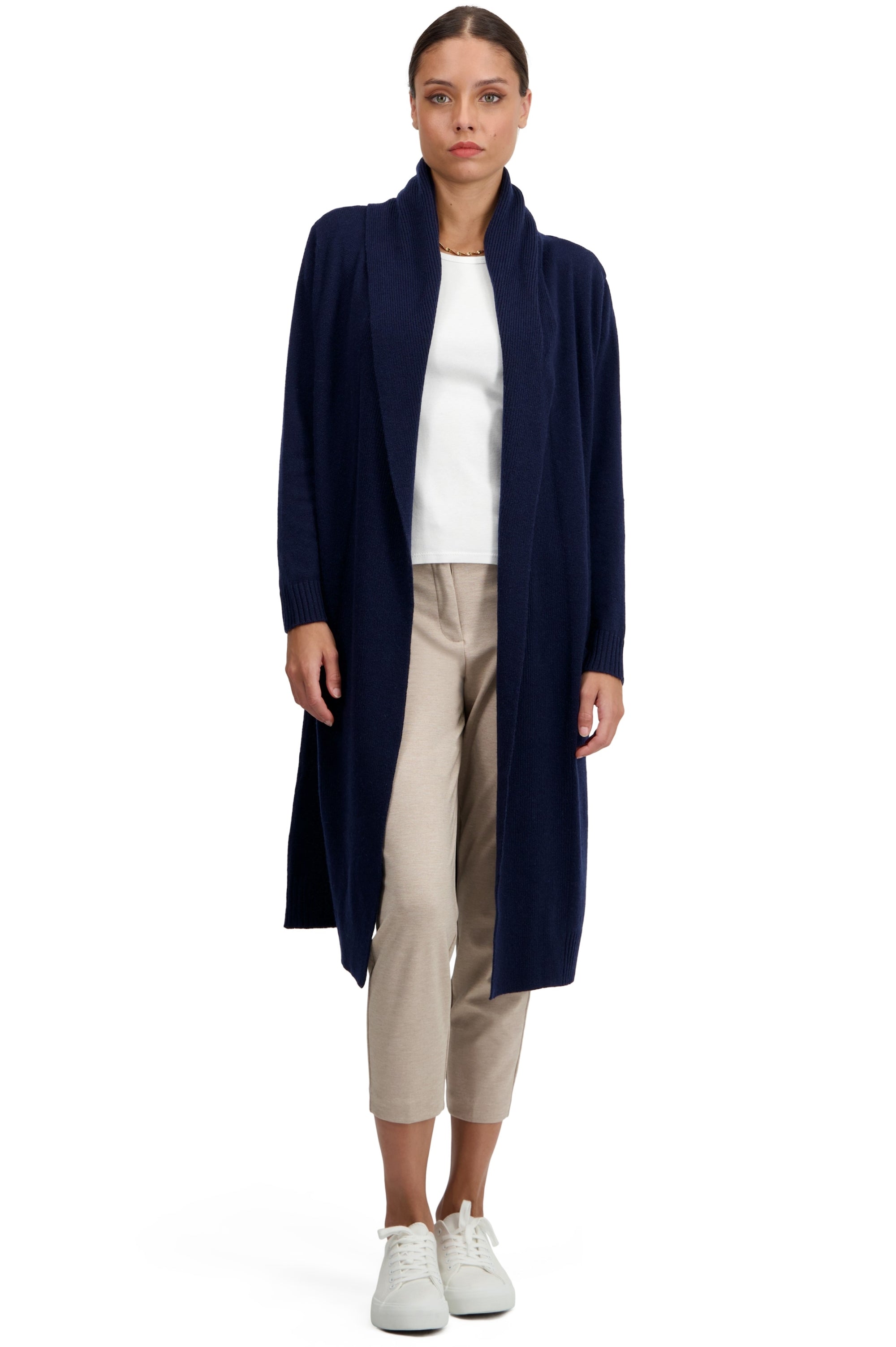 Thonon in cashmere donna - blu marino scuro - Mahogany