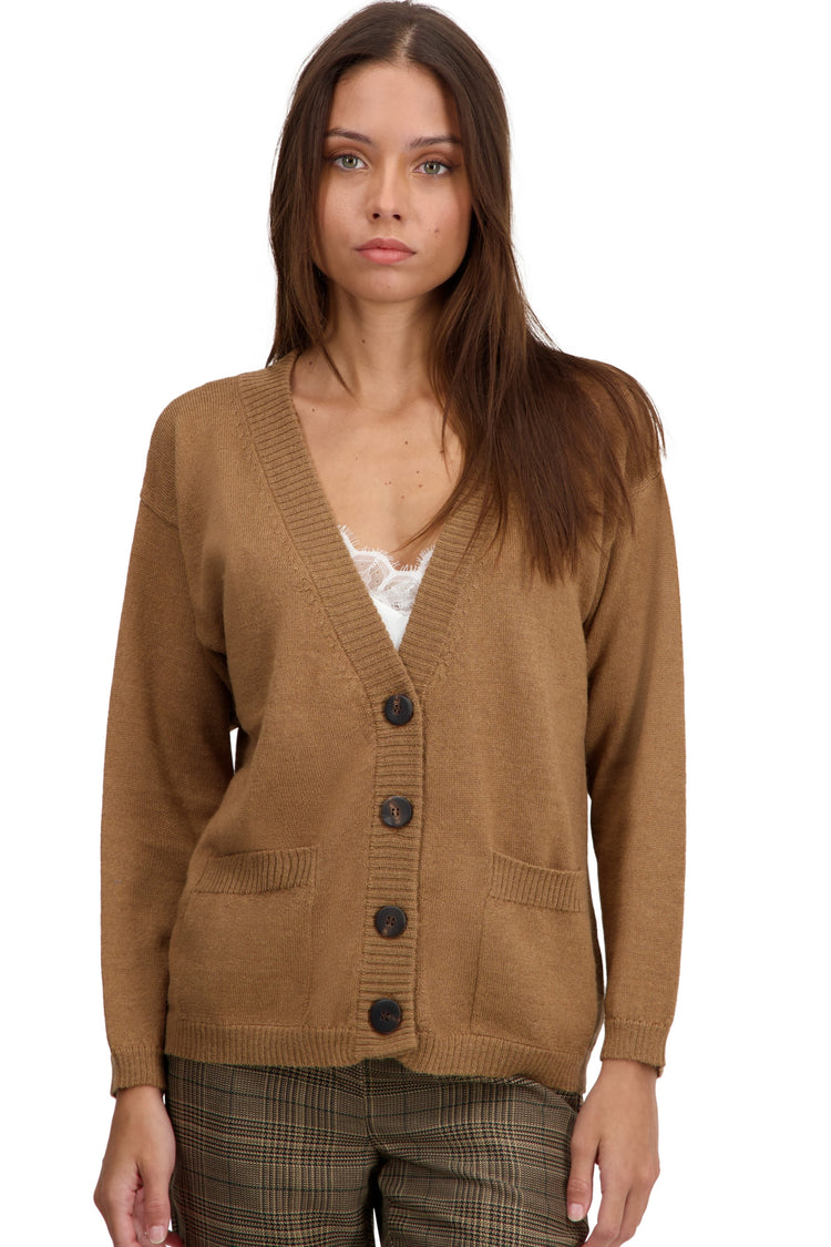 Toulouse in baby alpaca donna - caramello - Mahogany