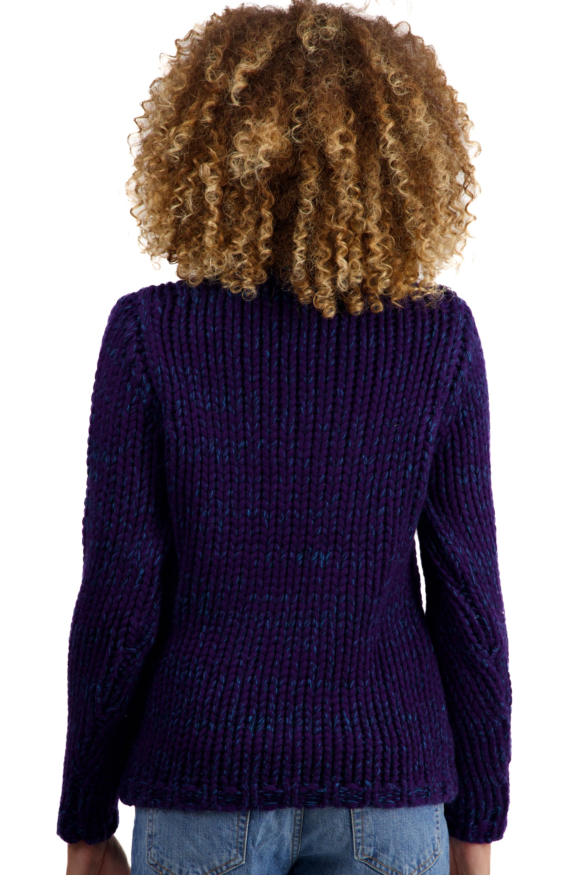 Toxane en cachemire femme - Vue 2 - deep purple / marine foncé / bleu canard - Mahogany