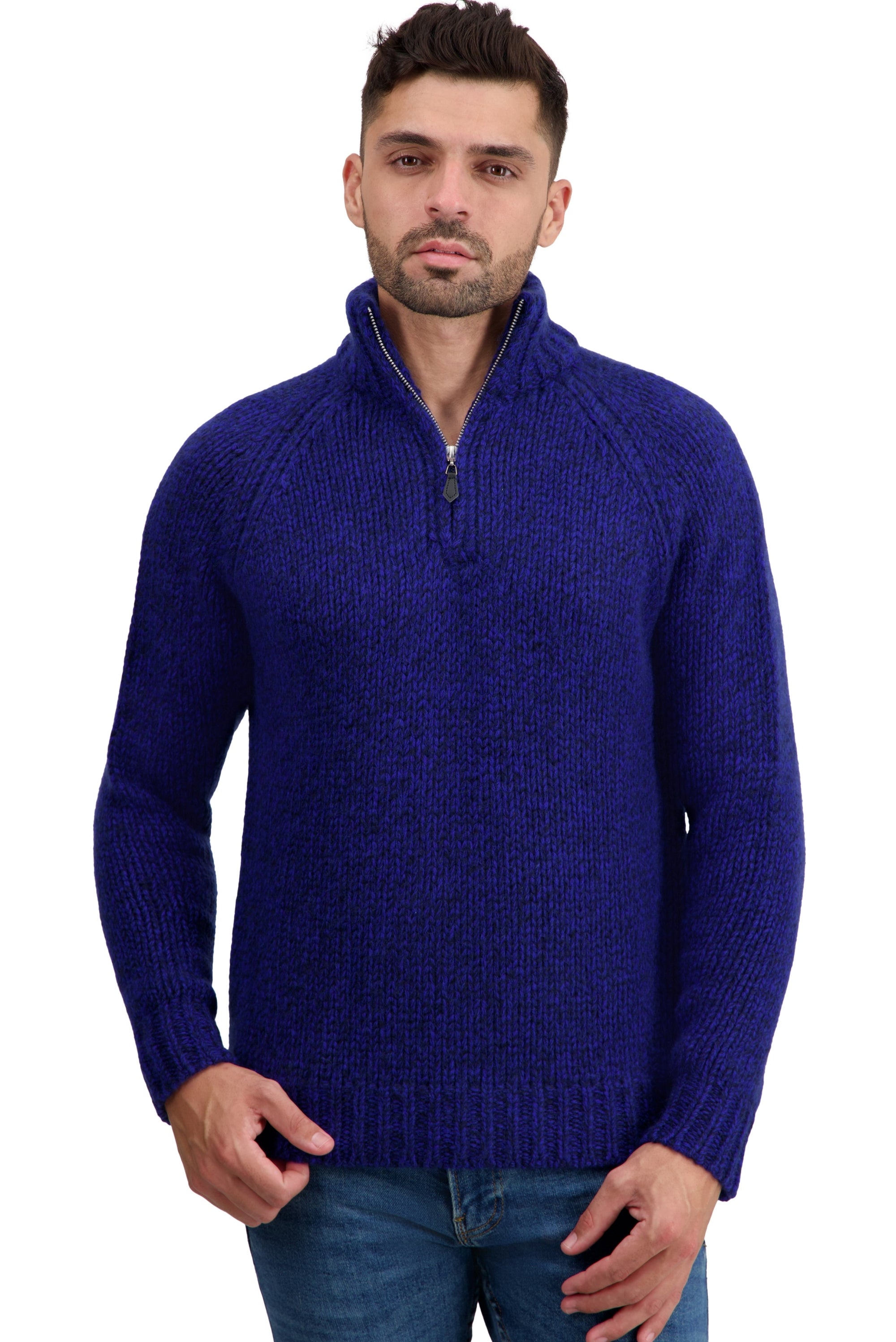 Tripoli in cashmere uomo - blu marino scuro / blu regata - Mahogany