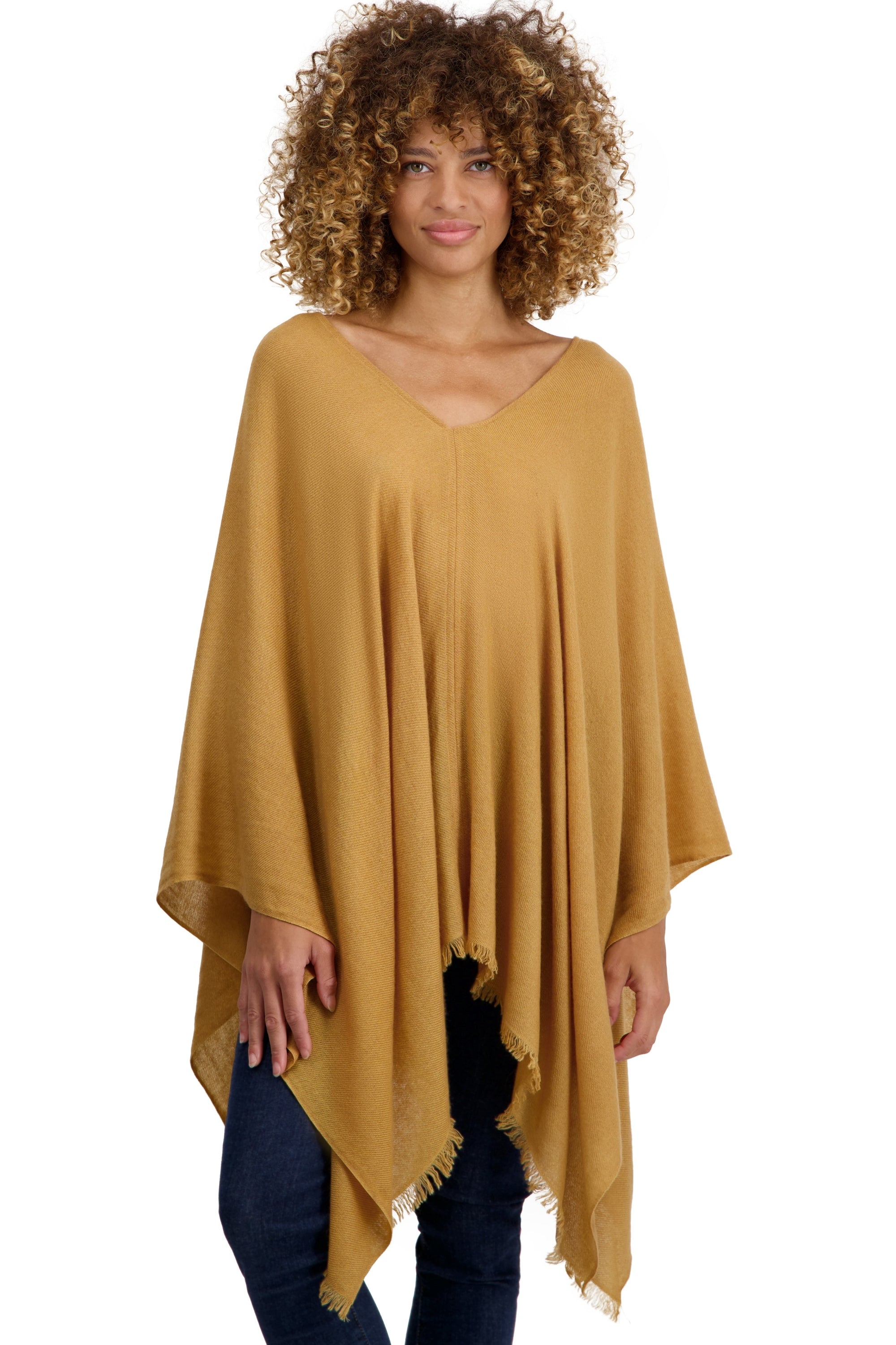 Tokyo in cashmere donna - camel désert - Mahogany
