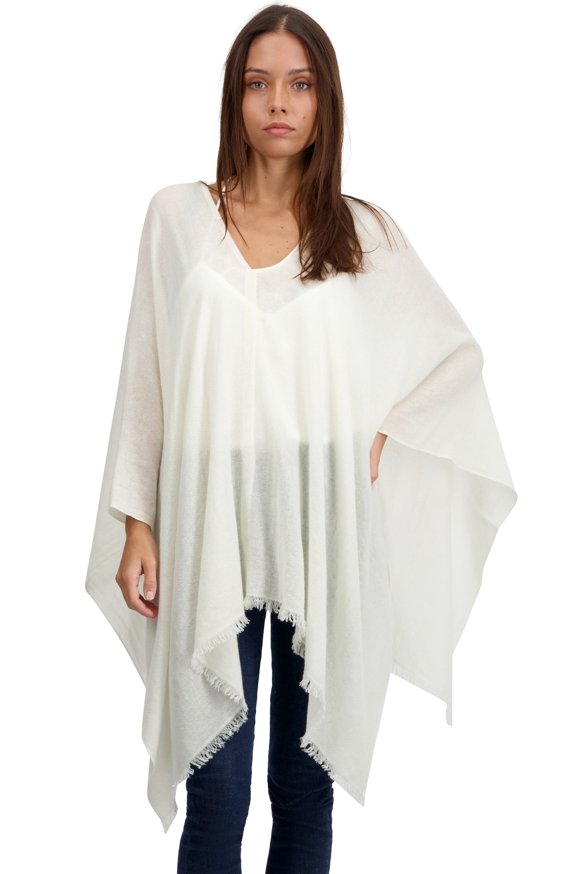 Tokyo in cashmere donna - milk - Mahogany