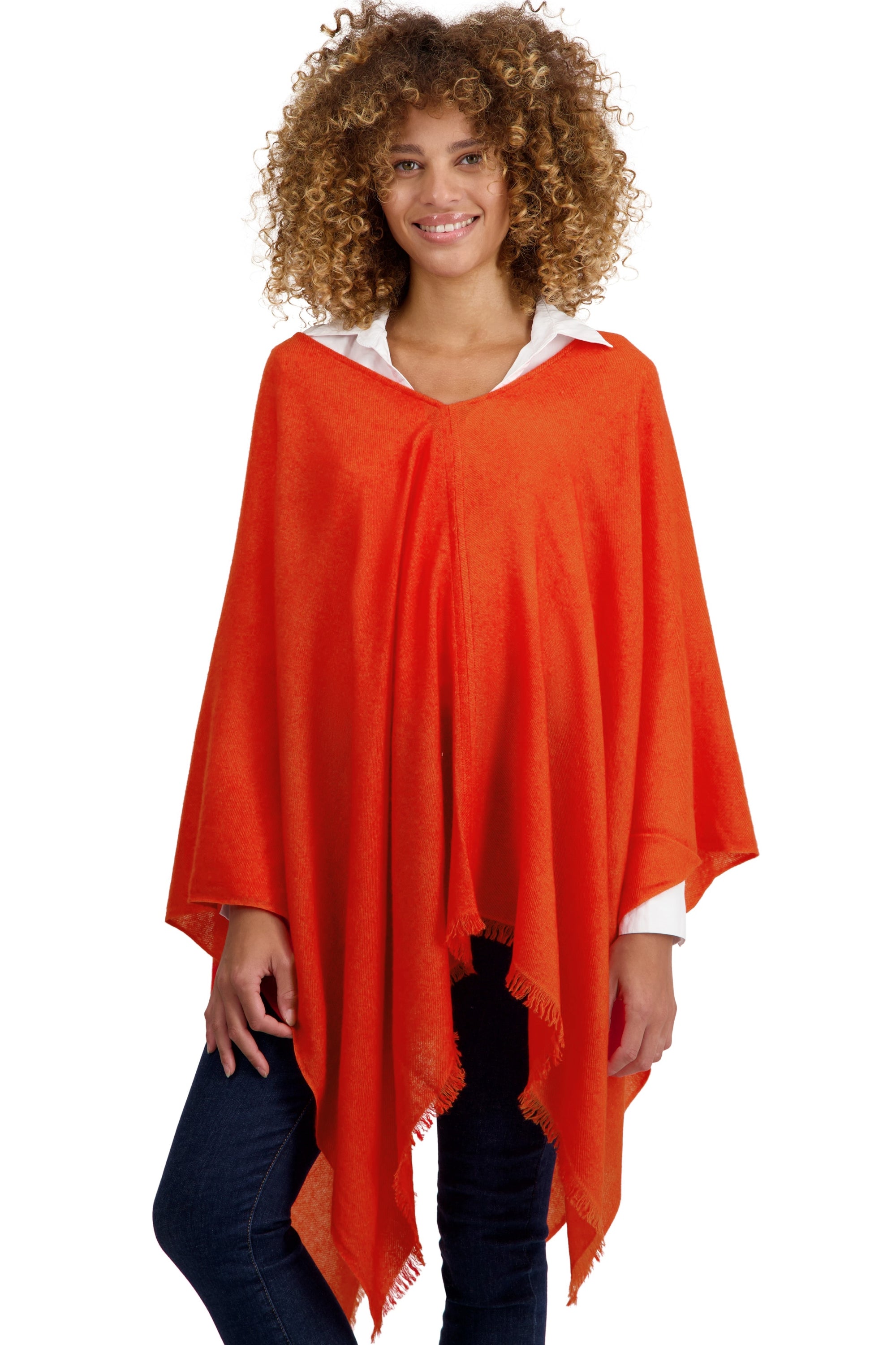 Tokyo in cashmere donna - Pumpkin - Mahogany