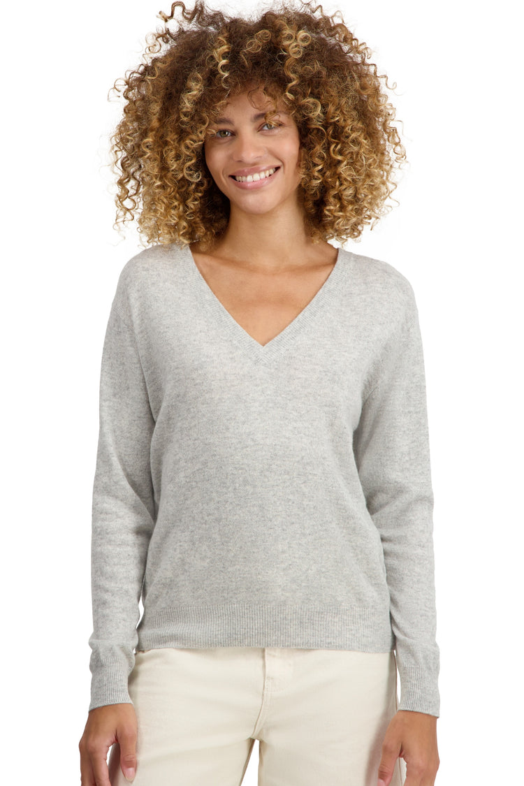 Tornade in cashmere donna - flanella melange - Mahogany