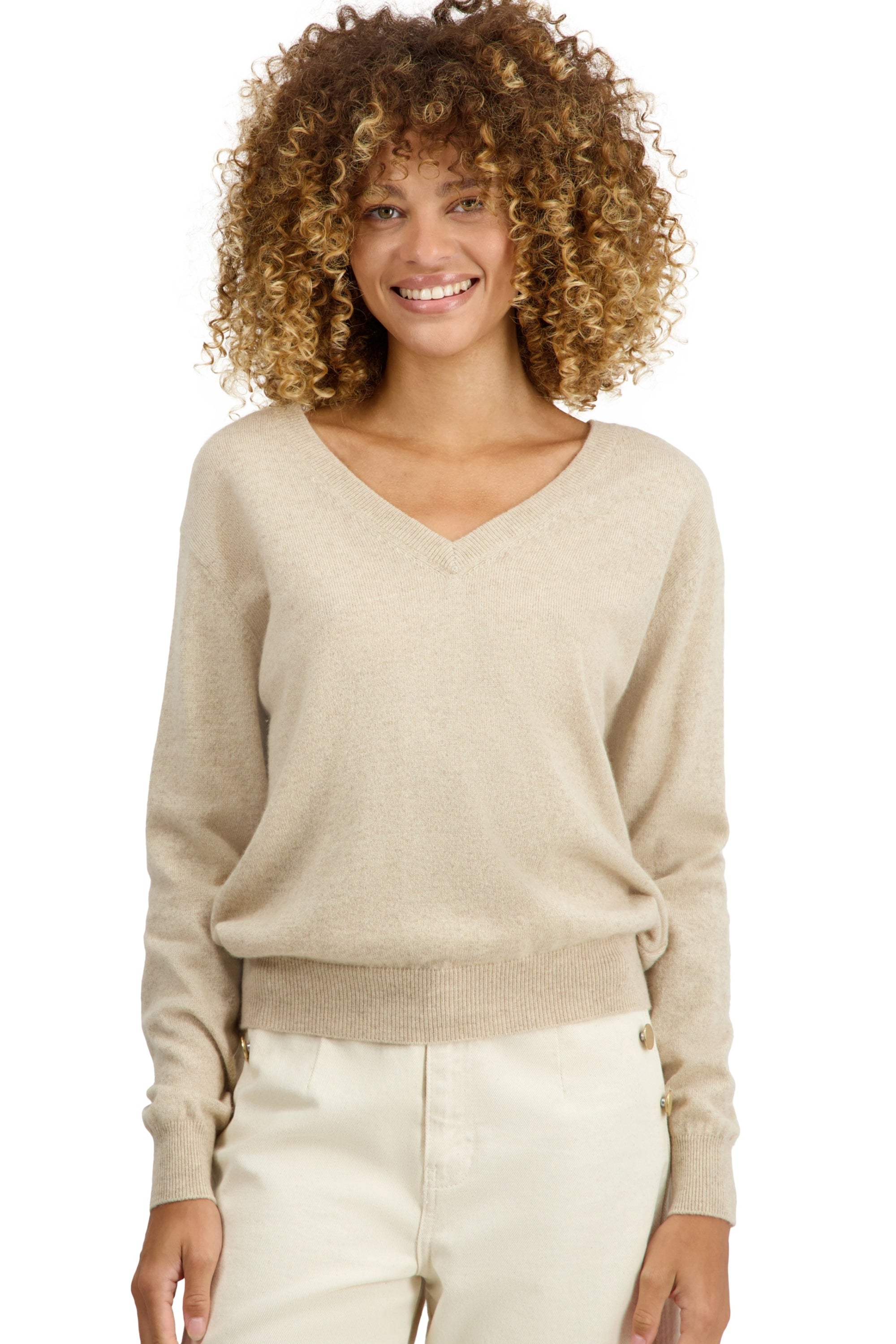 Tornade in cashmere donna - natural winter dawn - Mahogany