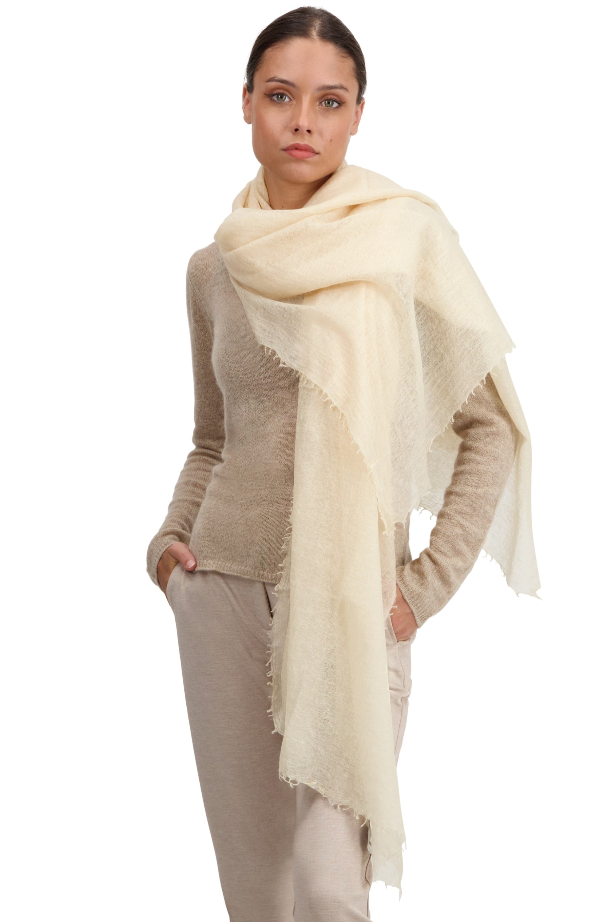 Tonka in cashmere misto - champagne dorato - Mahogany