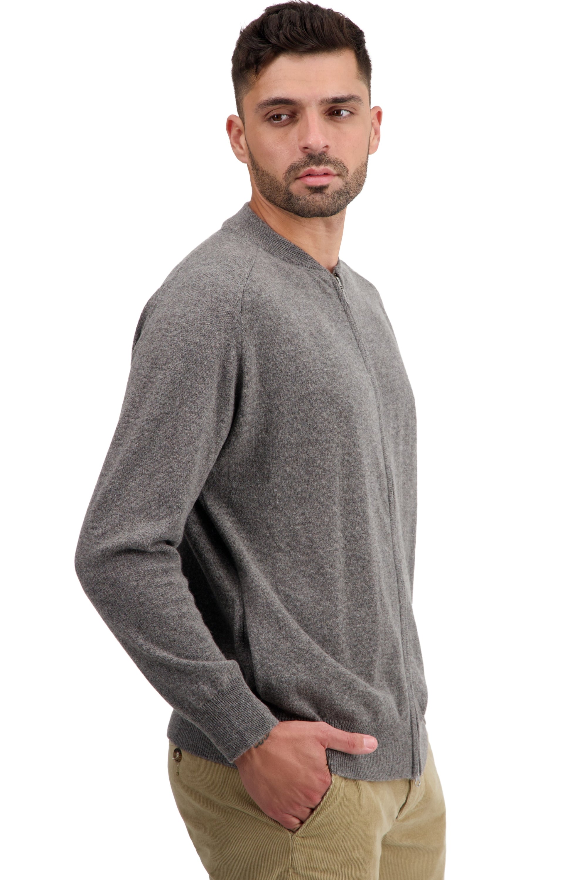 Tajmahal in cashmere uomo - marmotta chiné - Mahogany