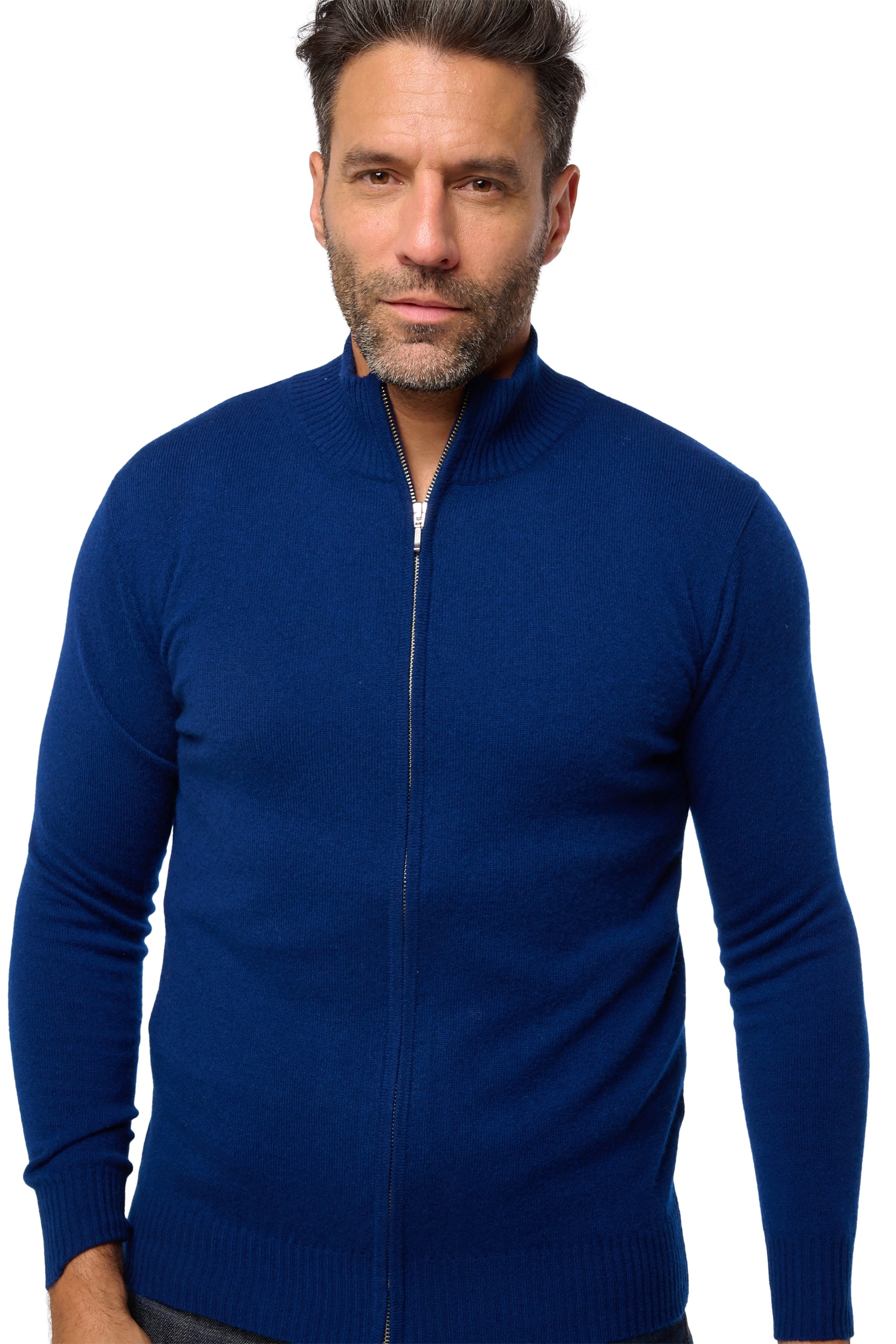 Thobias in cashmere uomo - midnight - Mahogany