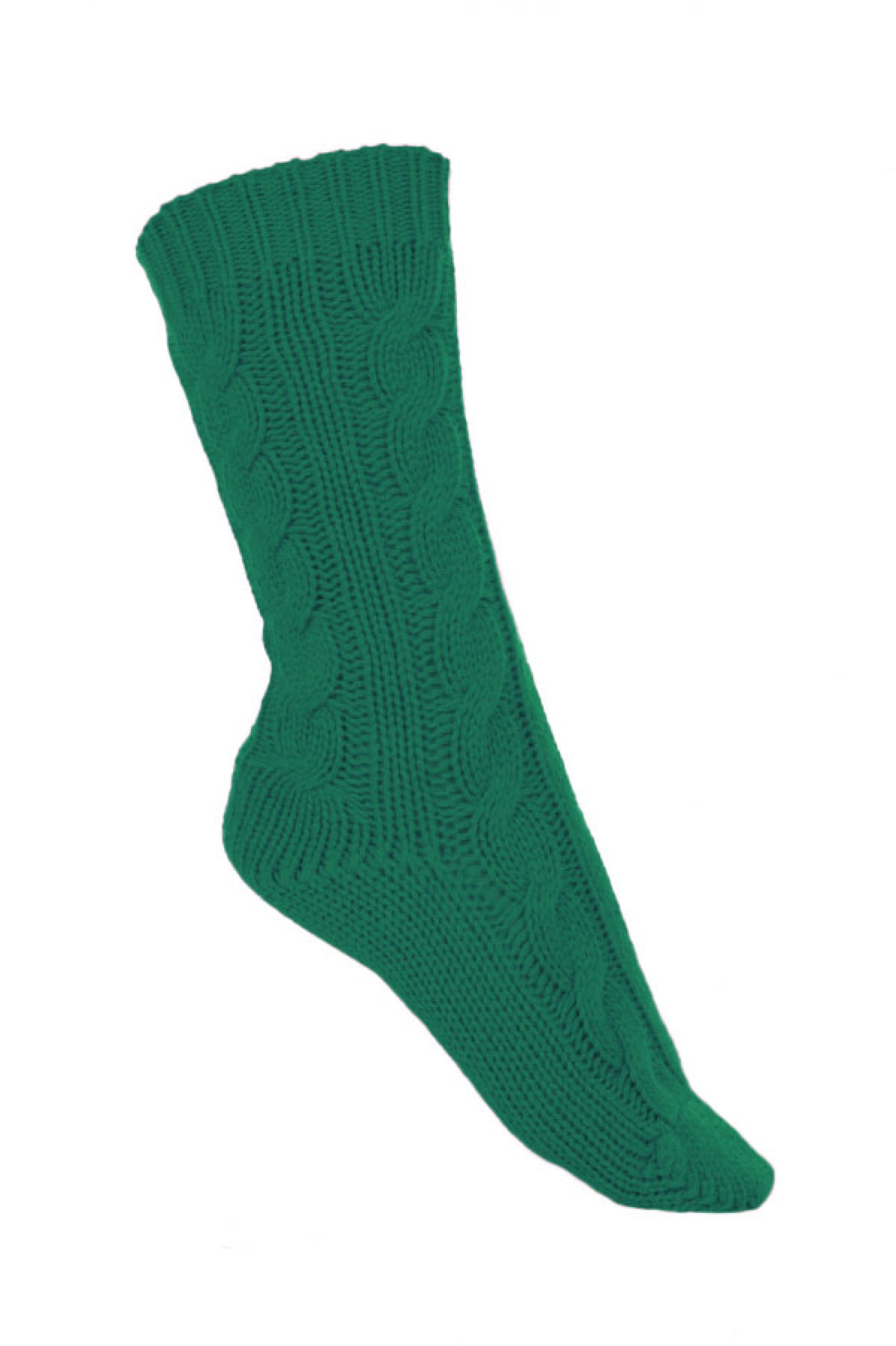 Pedibus in cashmere misto - verde inglese - Mahogany
