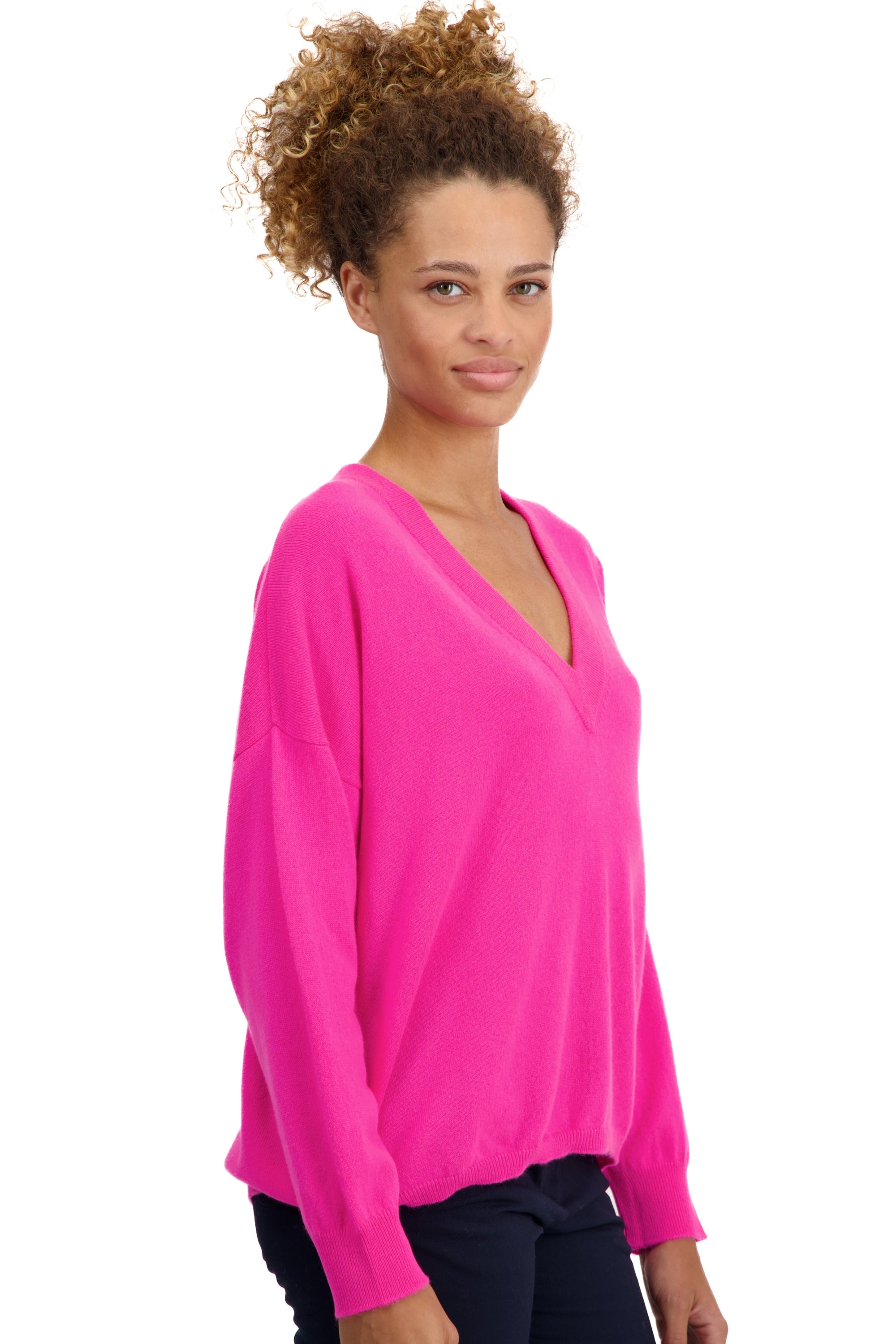 Theia en cachemire femme - Vue 1 - dayglo - Mahogany