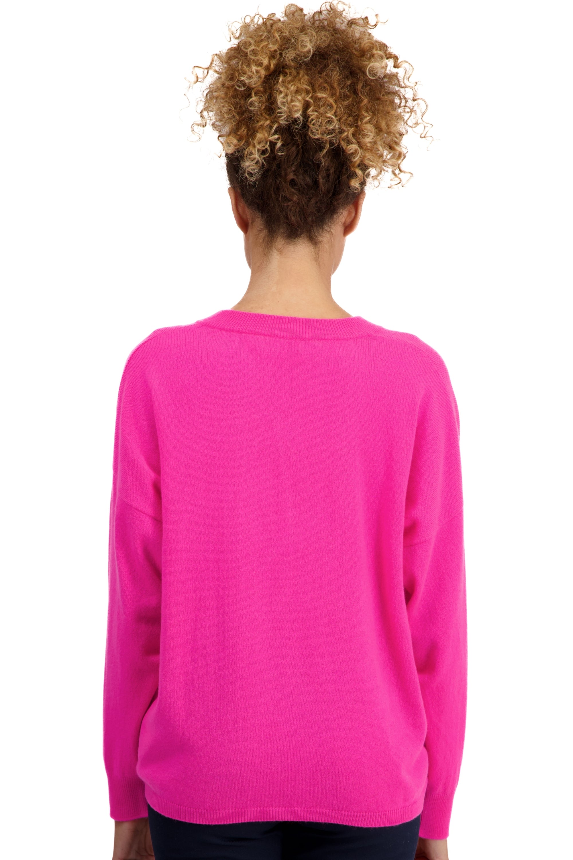 Theia en cachemire femme - Vue 2 - dayglo - Mahogany