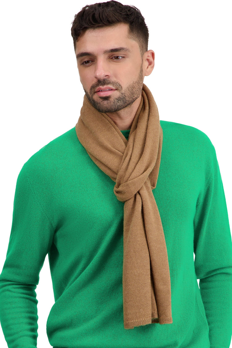 Tyson in baby alpaca uomo - caramello - Mahogany
