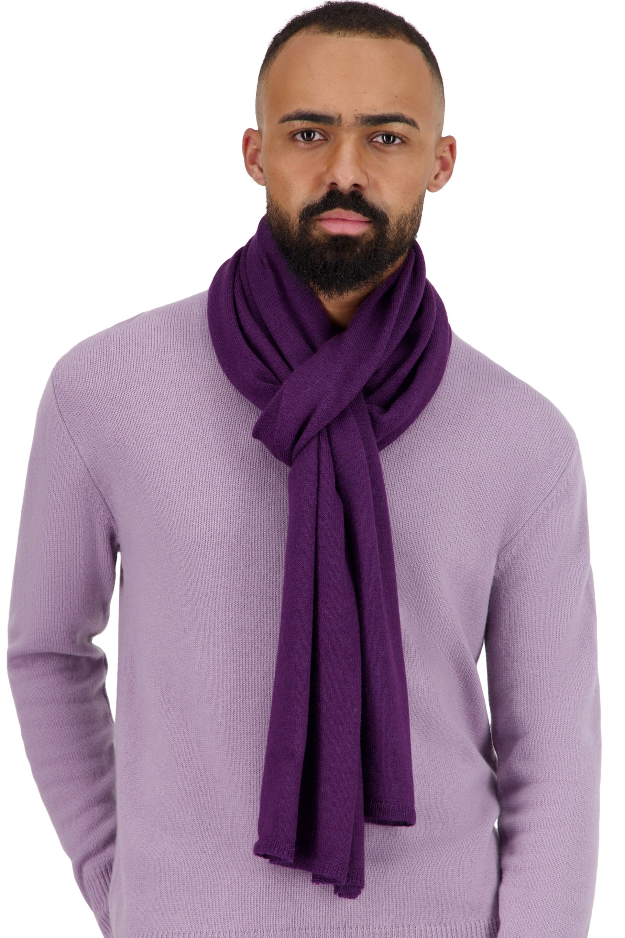 Tyson in baby alpaca unisex - viola - Mahogany