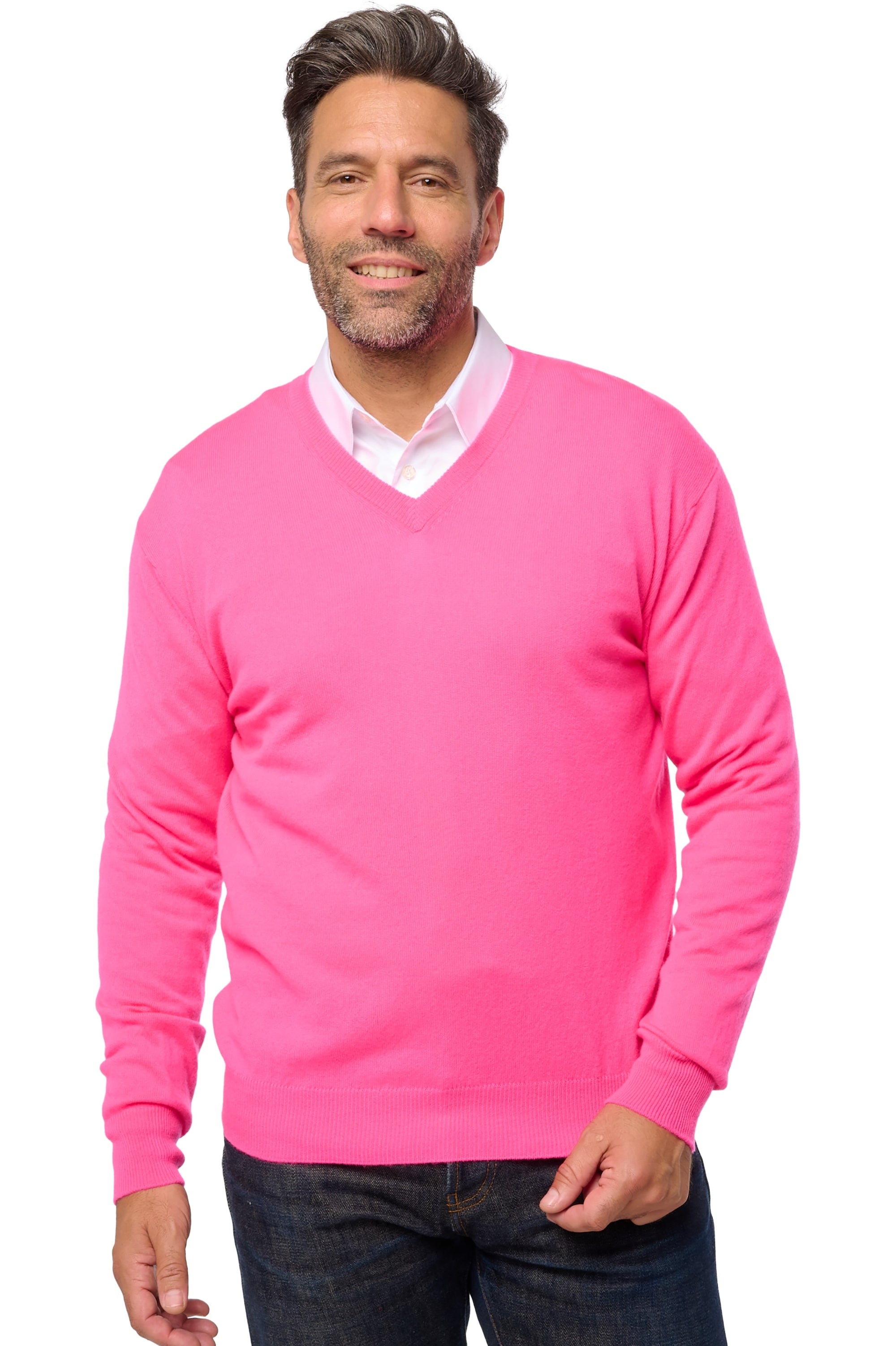 Hippolyte in cashmere da uomo - dayglo - Mahogany
