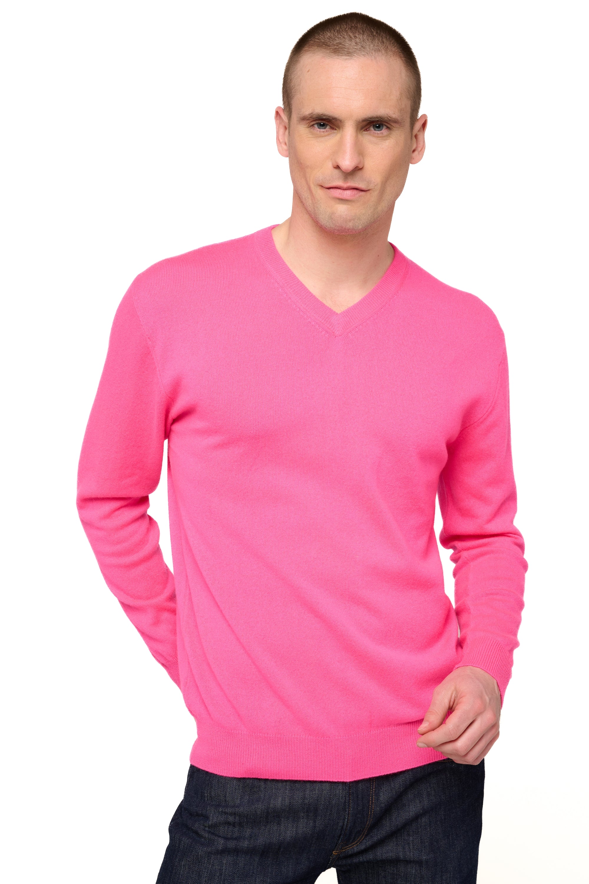 Gaspard in cashmere uomo - dayglo - Mahogany